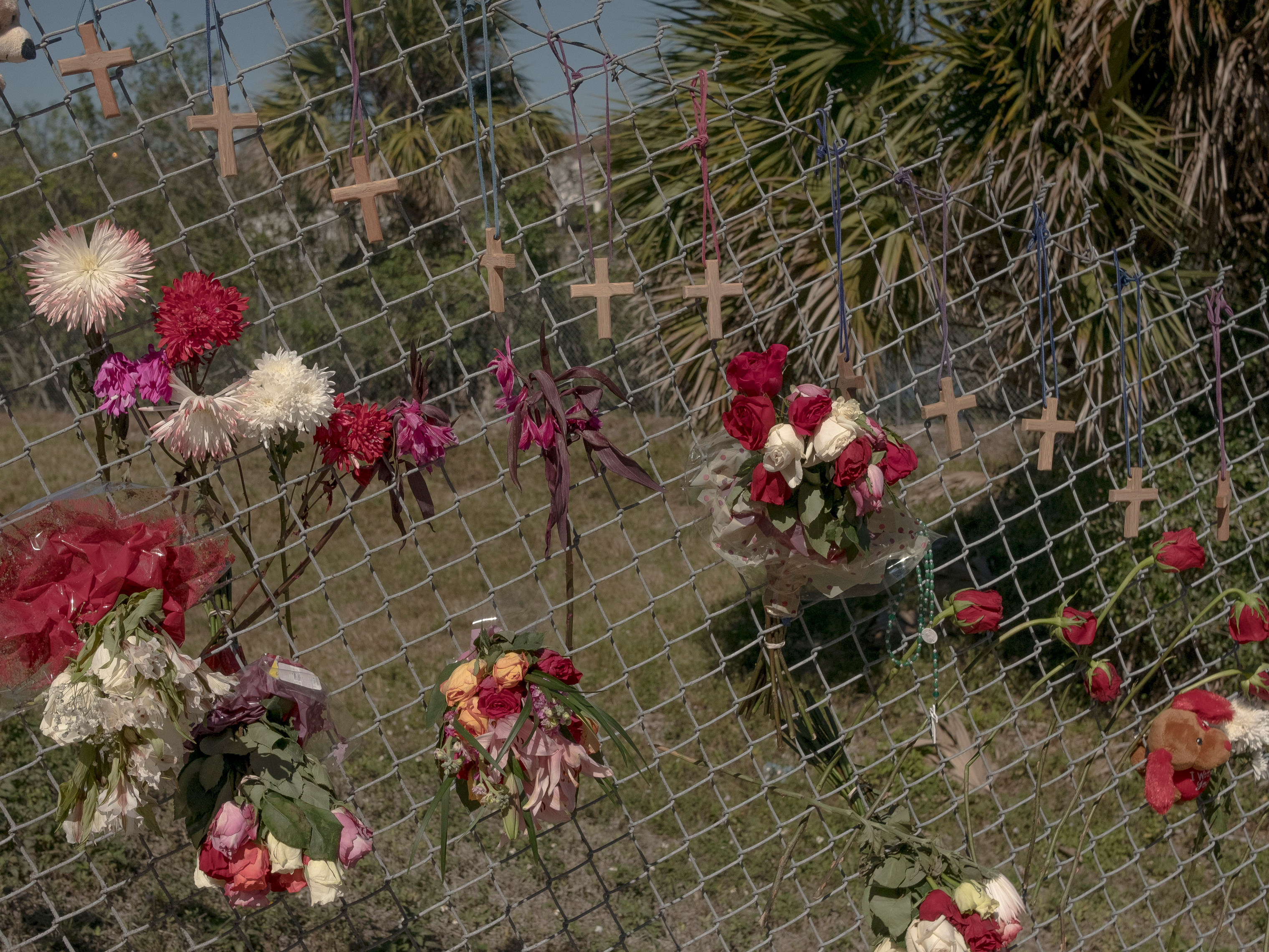 2/16/18, Parkland, FloridaFlowers and gifts are left for the victims of the Marjory Stoneman Douglas High school shooting in Parkland, Florida, on Feb. 16, 2018,Gabriella Demczuk / TIME