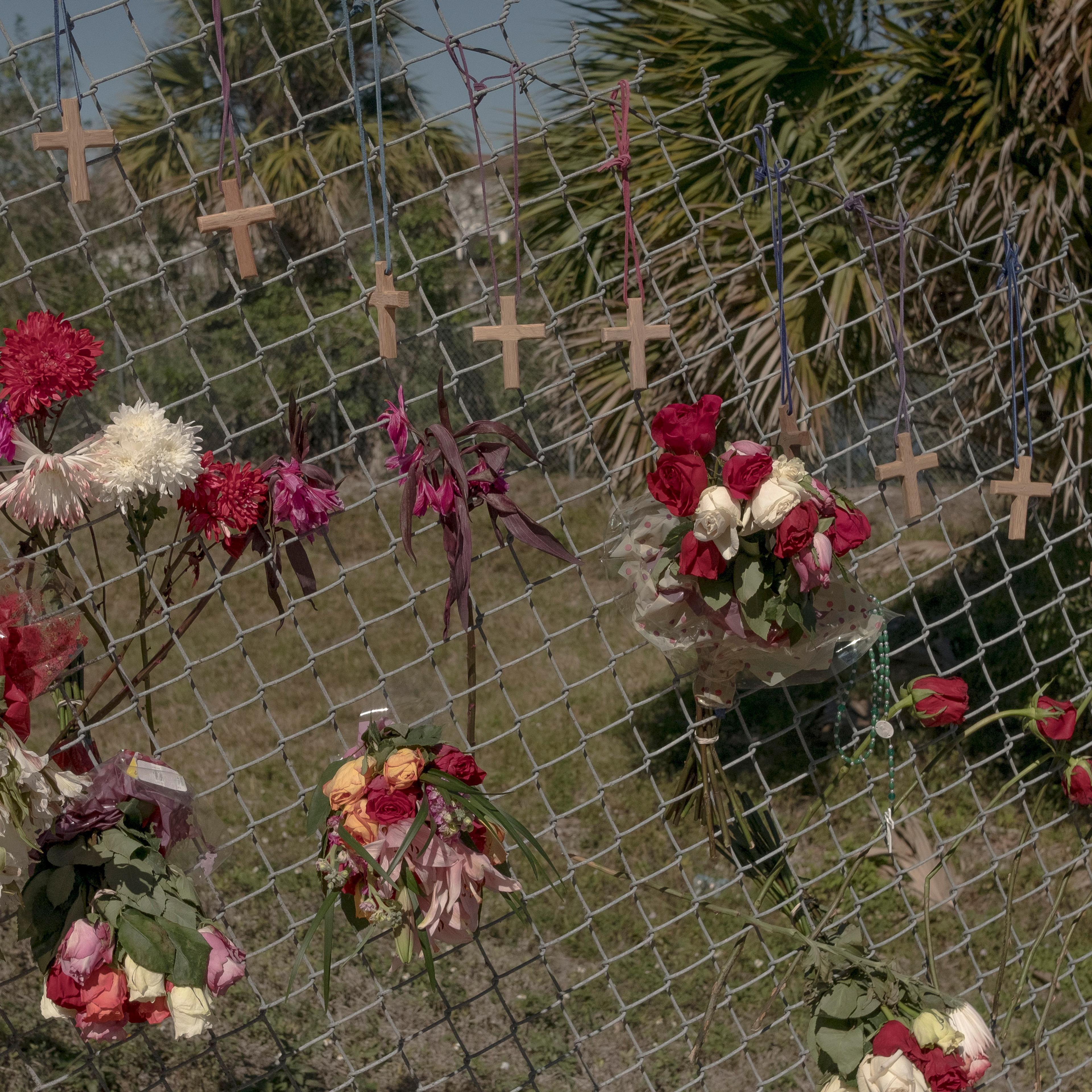 2/16/18, Parkland, FloridaFlowers and gifts are left for the victims of the Marjory Stoneman Douglas High school shooting in Parkland, Florida, on Feb. 16, 2018,Gabriella Demczuk / TIME