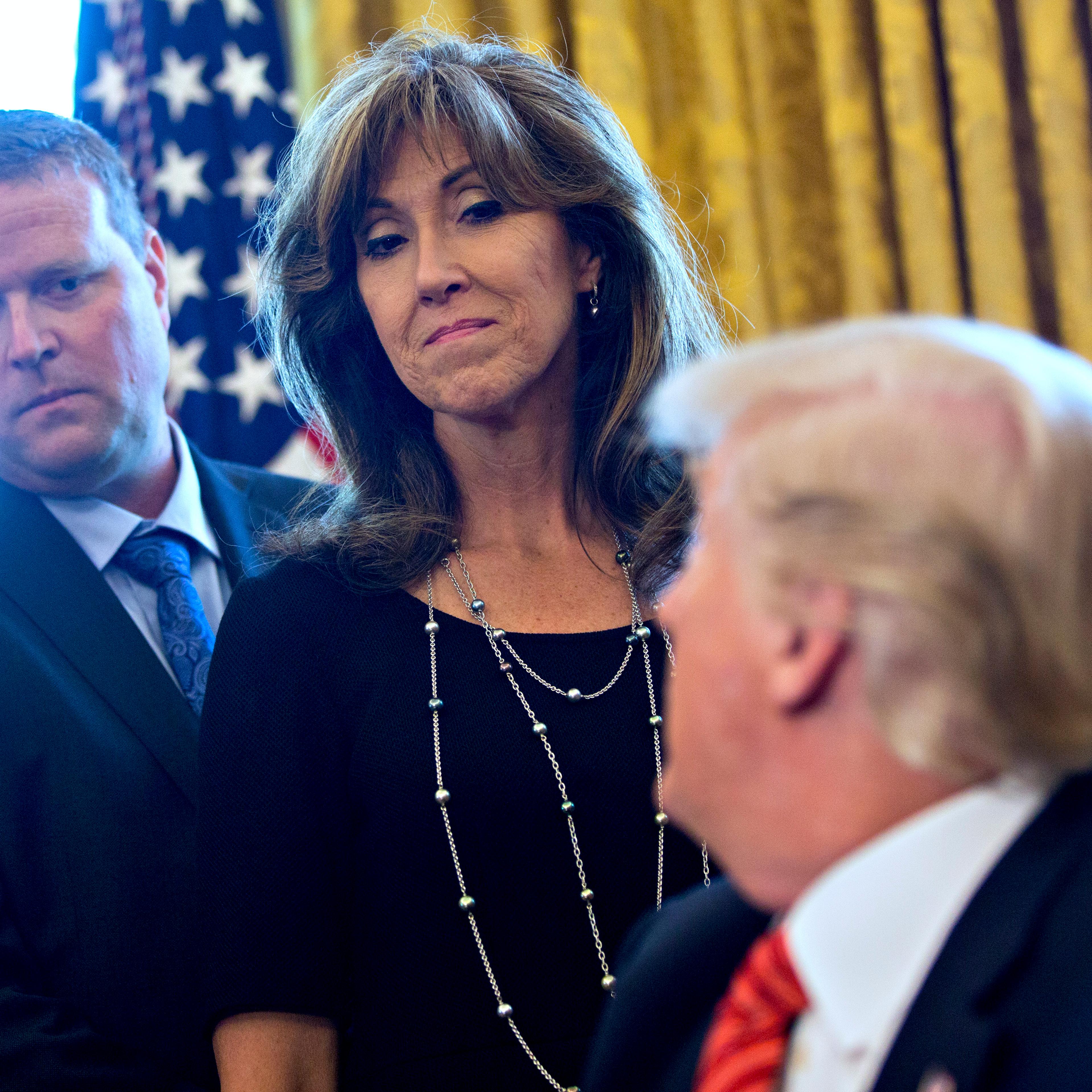 President Trump Hosts Crew Of Southwest Airlines Flight 1380 At White House