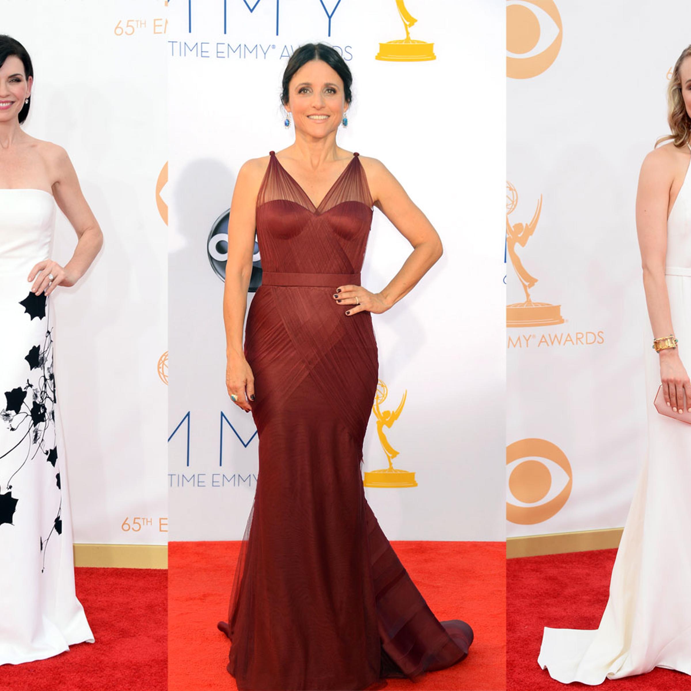 Actresses Julianna Margulies, Julia Louis-Dreyfus and Taylor Schilling.