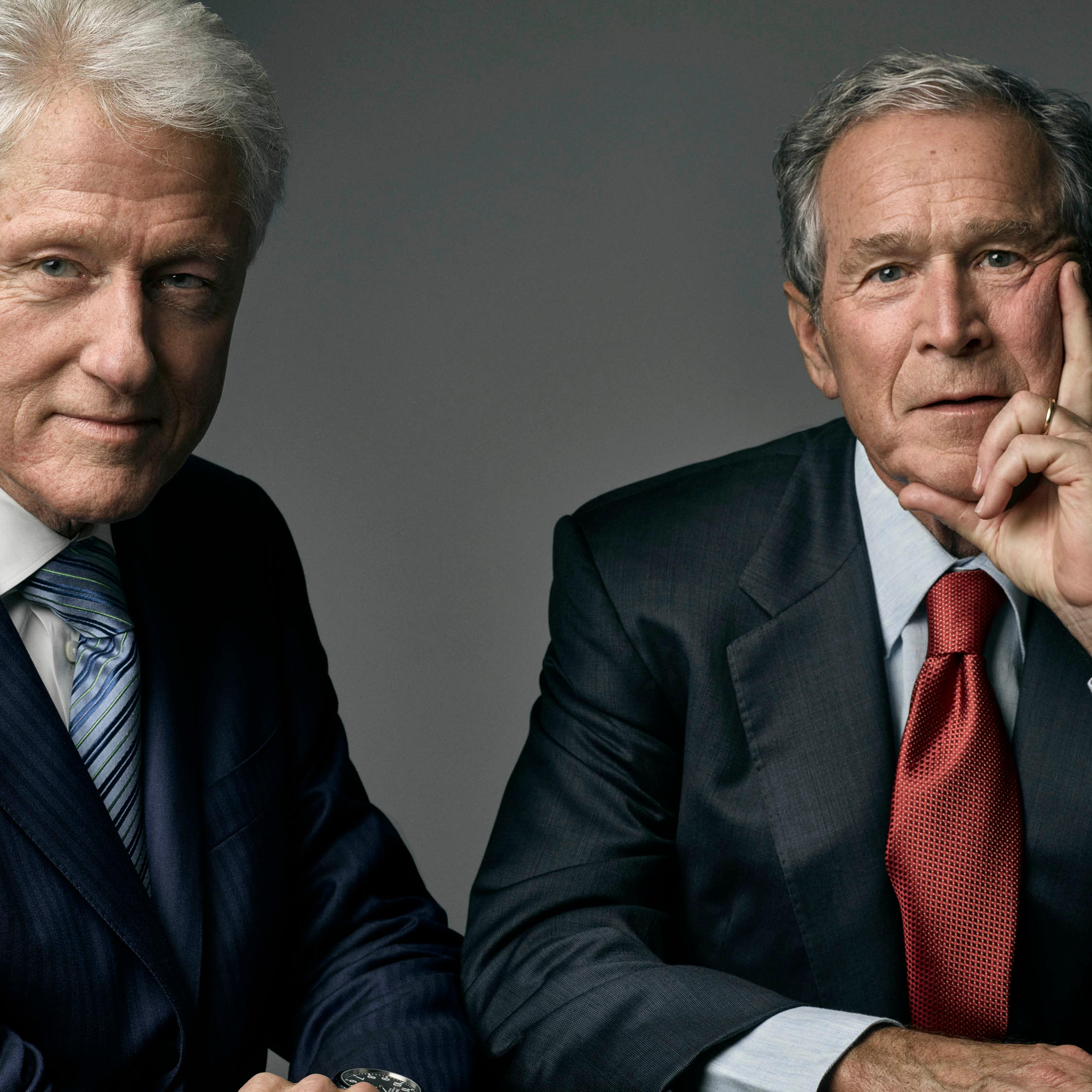 bush-clinton-presidents