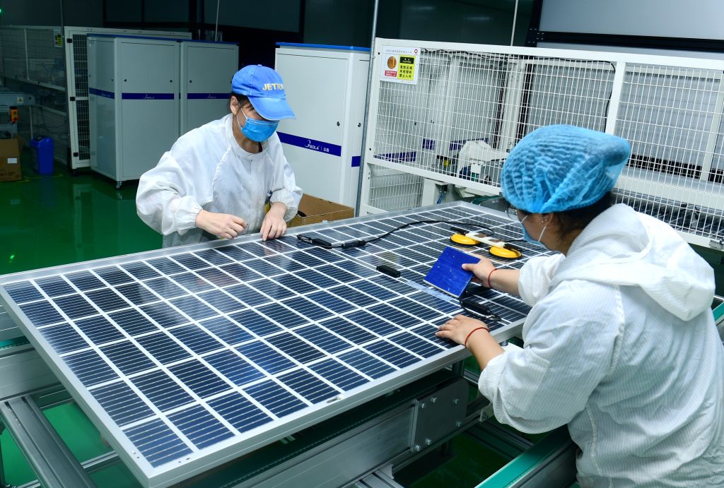 Photovoltaic Solar Module Production in Hai'an City