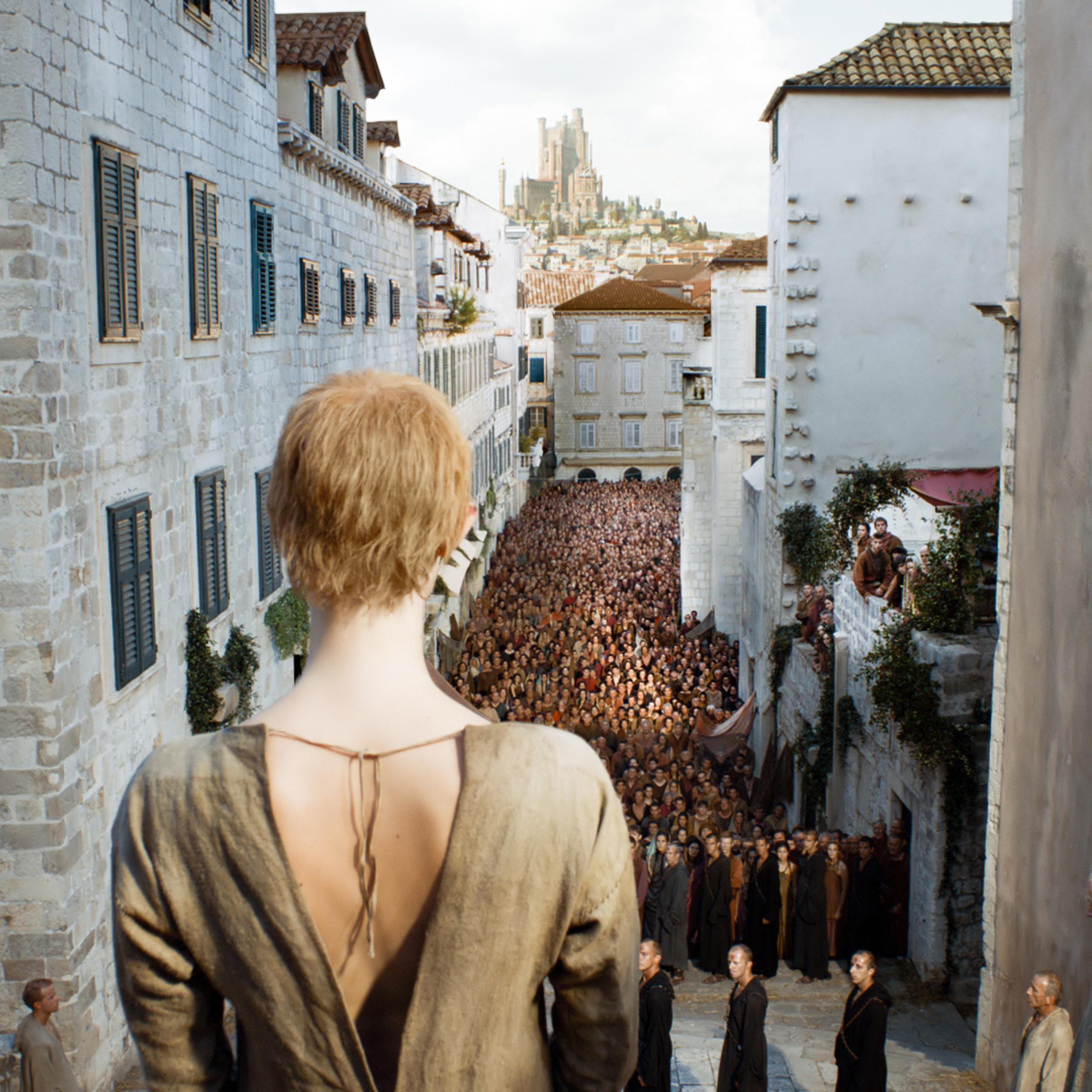 Lena Headey as Cersei in Game of Thrones, Season 5, Ep. 10.