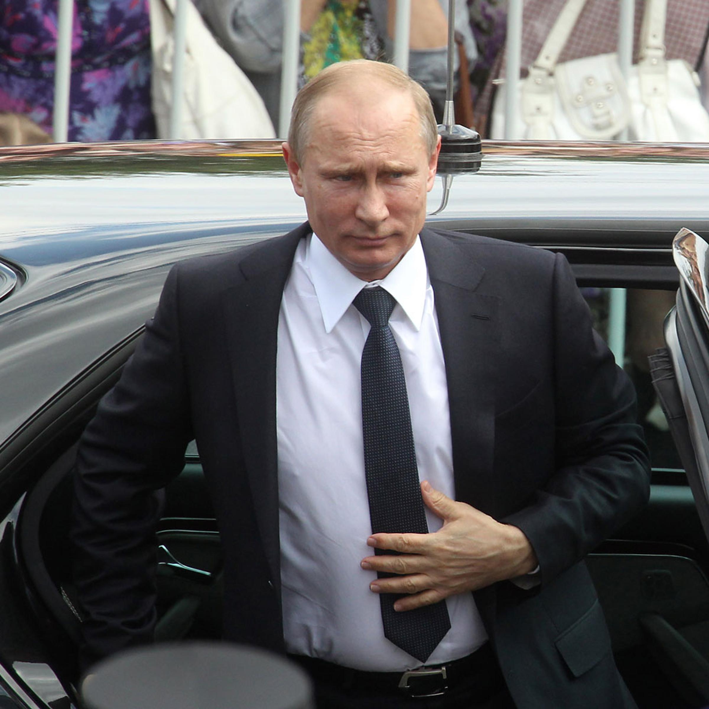 Russian President Vladimir Putin visits the Trinity lavra of St.Sergius