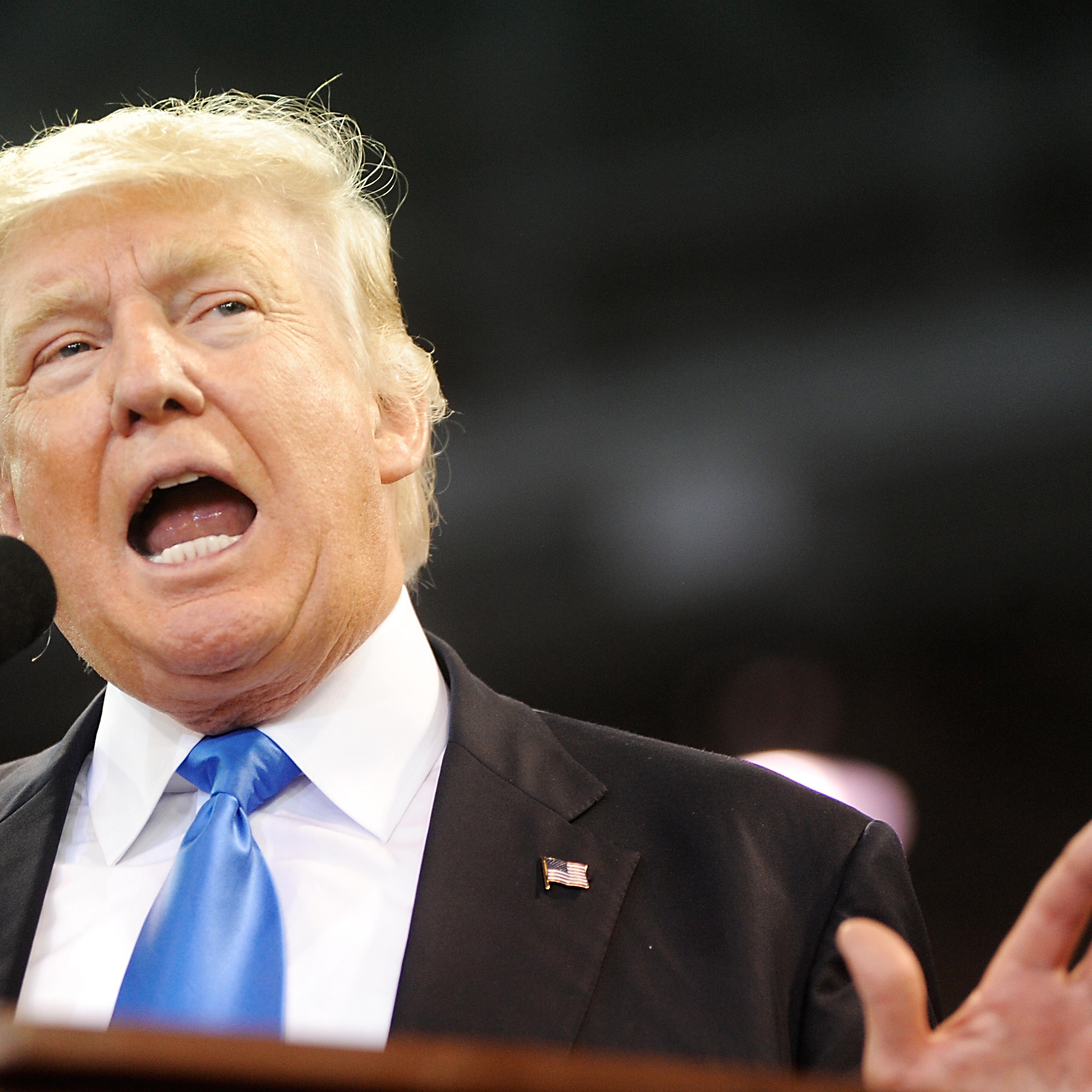 Republican Presidential Candidate Donald Trump Campaigns in High Point, North Carolina