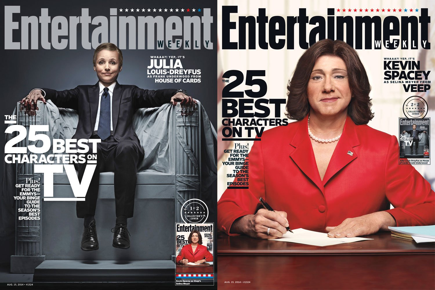 Julia Louis-Dreyfus and Kevin Spacey