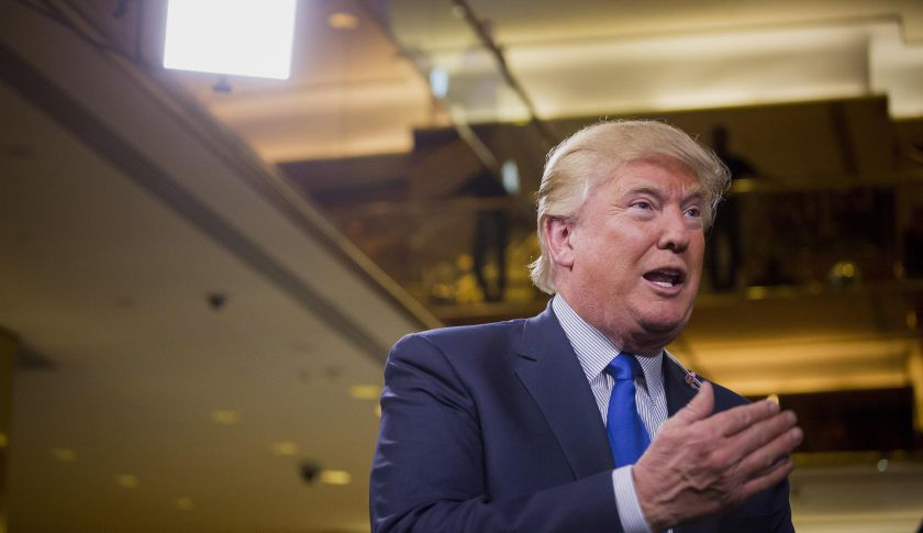 2016 U.S. Presidential Candidate Donald Trump Headquarters And Interview