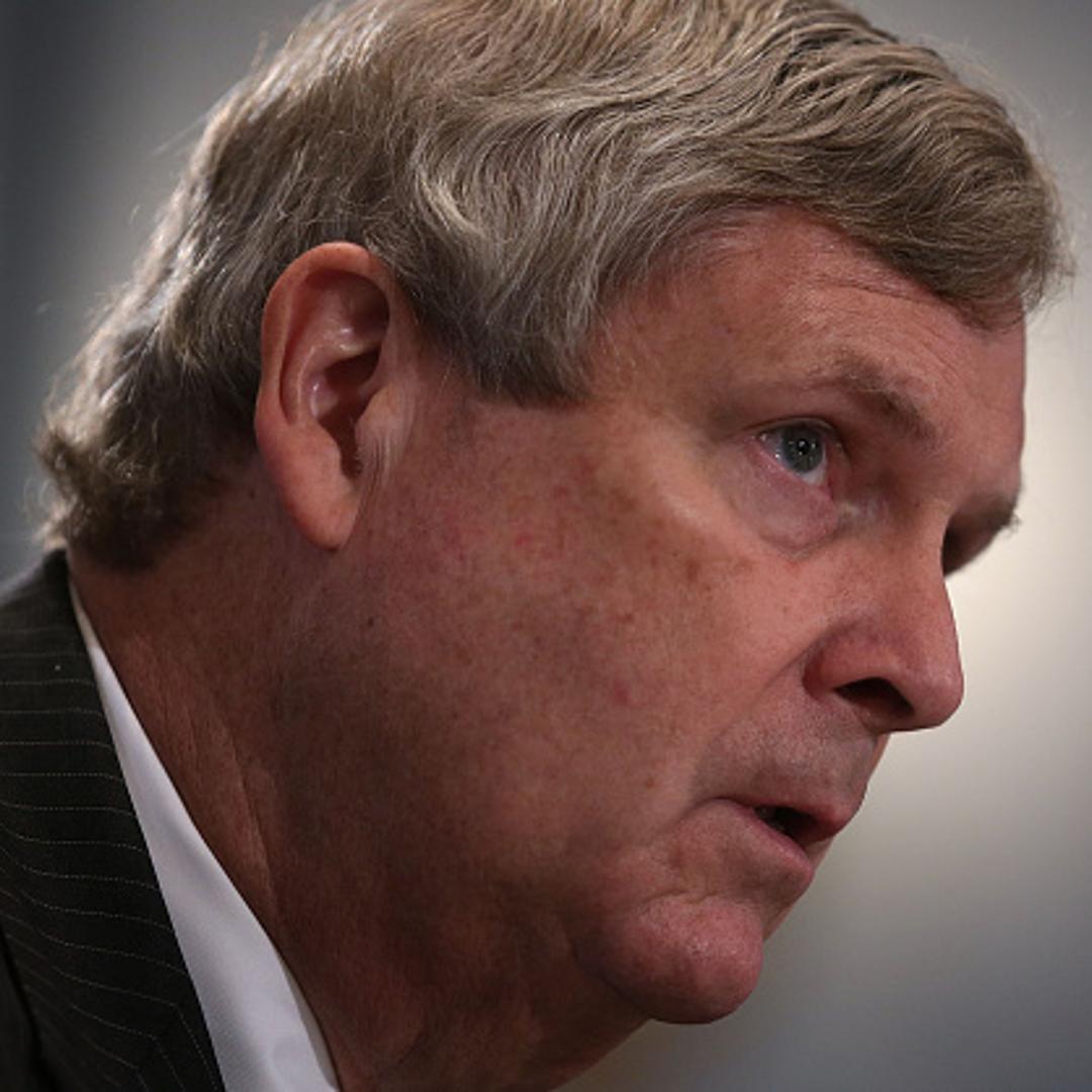 U.S. Secretary of Agriculture Tom Vilsack testifies during a hearing before the House Agriculture Committee October 7, 2015 on Capitol Hill in Washington, DC.
