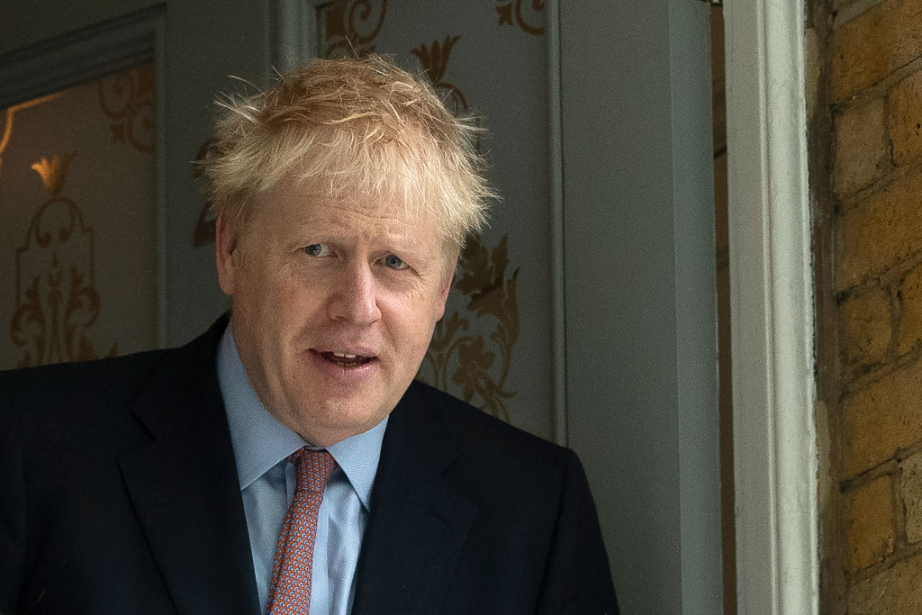 Conservative Party Leadership Contender Boris Johnson Leaves His Girlfriend's Home