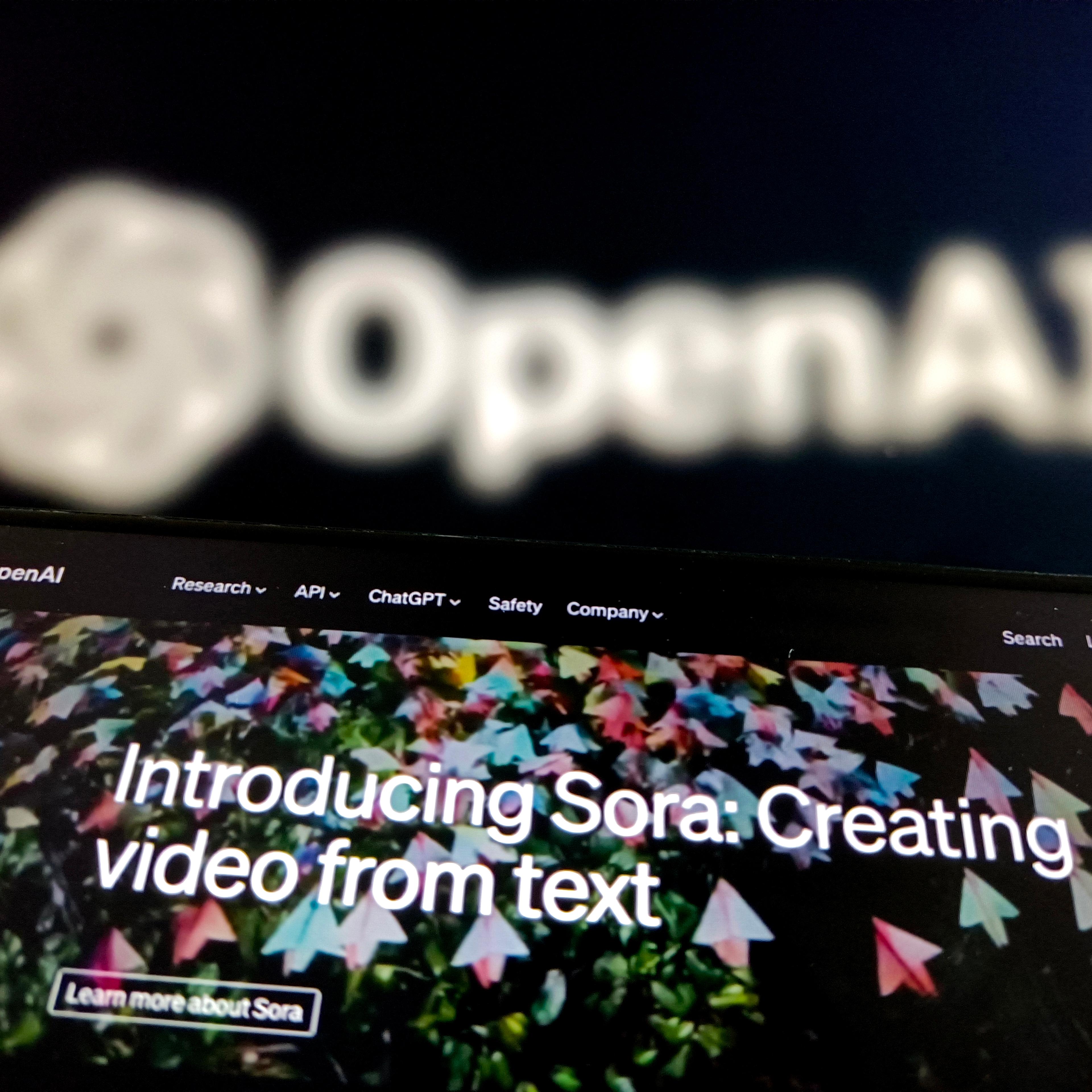 Illustration OpenAI Releases Video Generation Model Sora