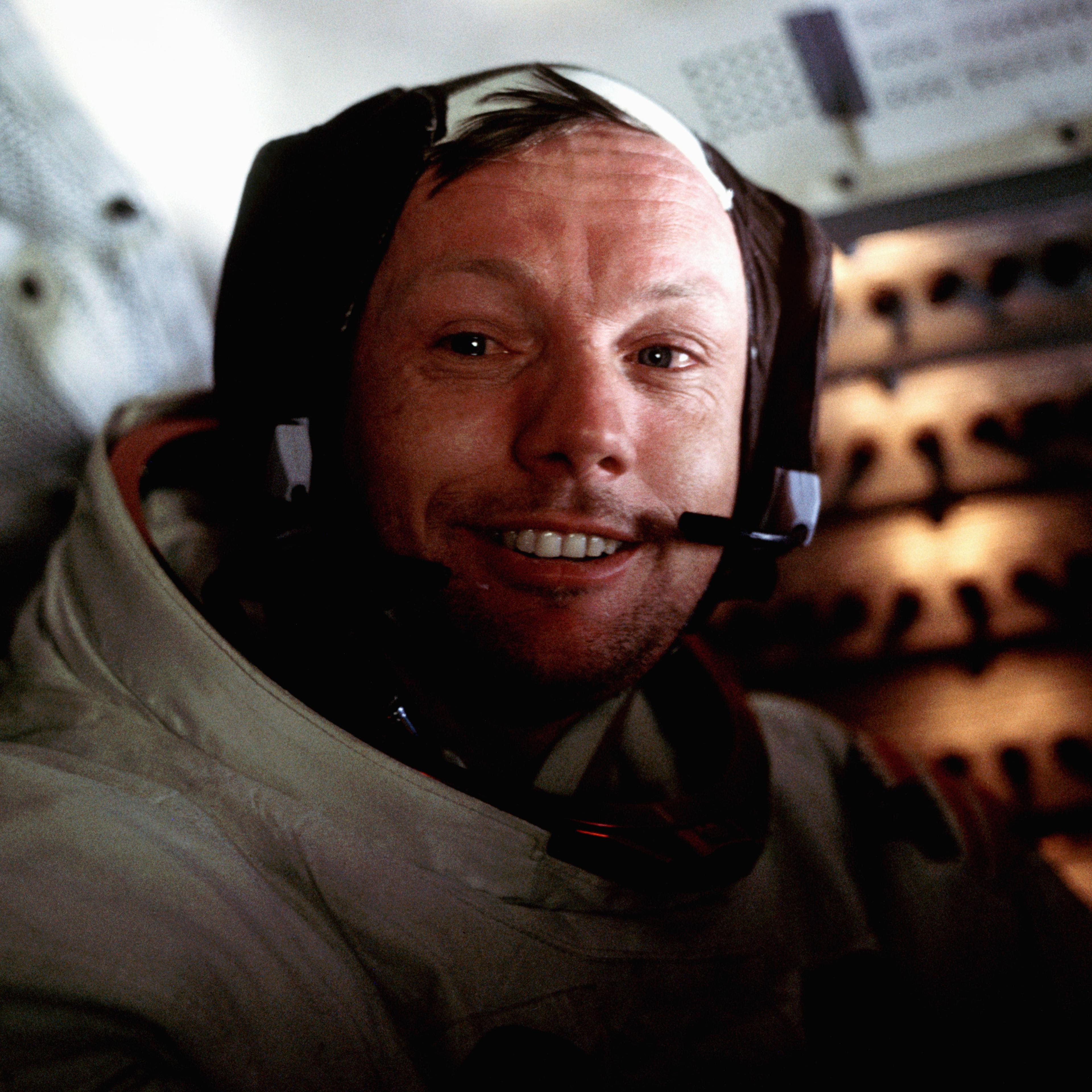Neil Armstrong Aboard the Eagle, 1969