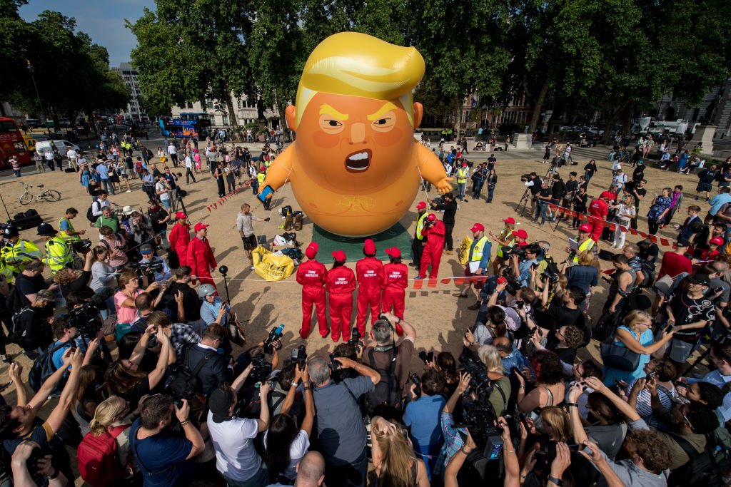Protests Against Donald Trump's Visit Take Place Across The UK