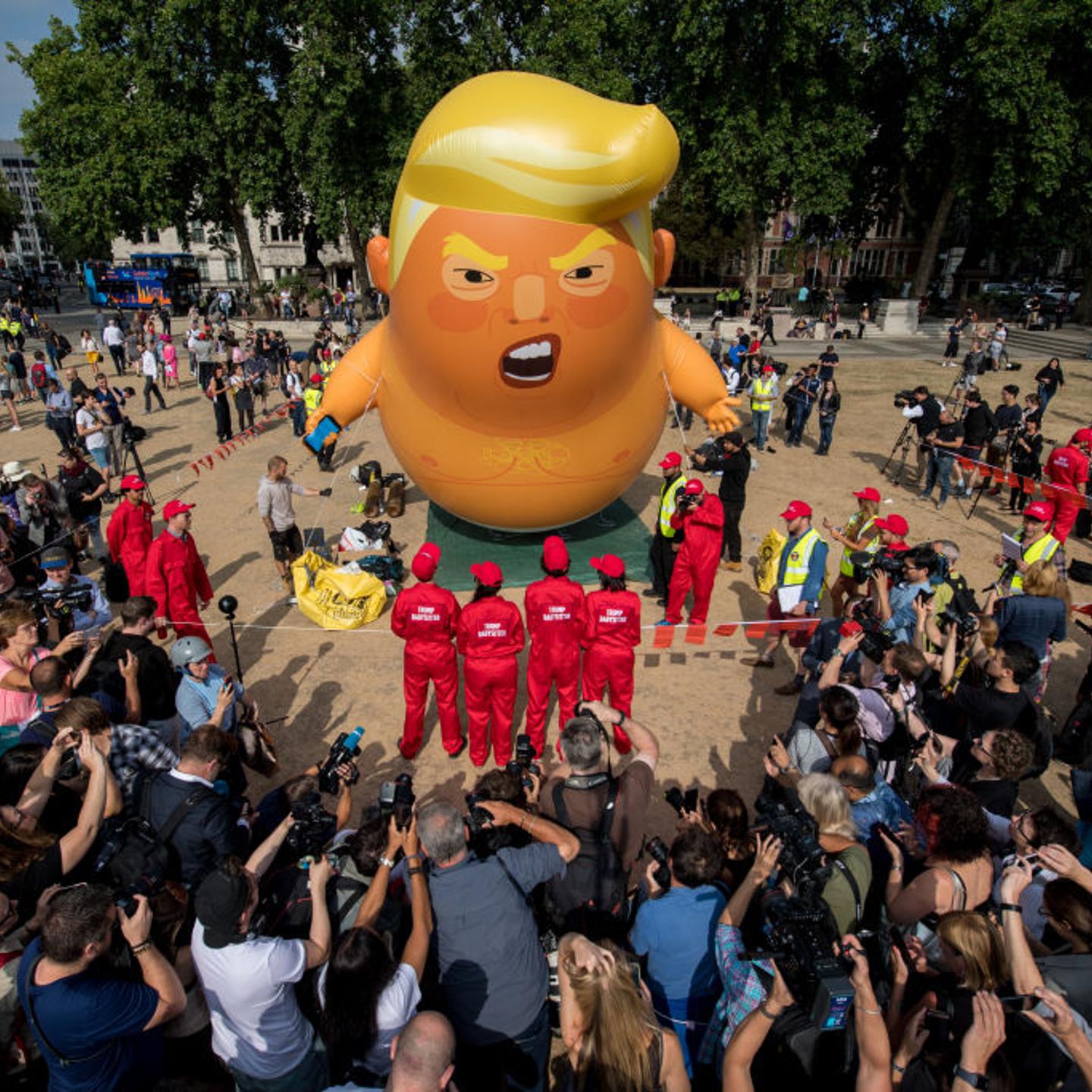 Protests Against Donald Trump's Visit Take Place Across The UK