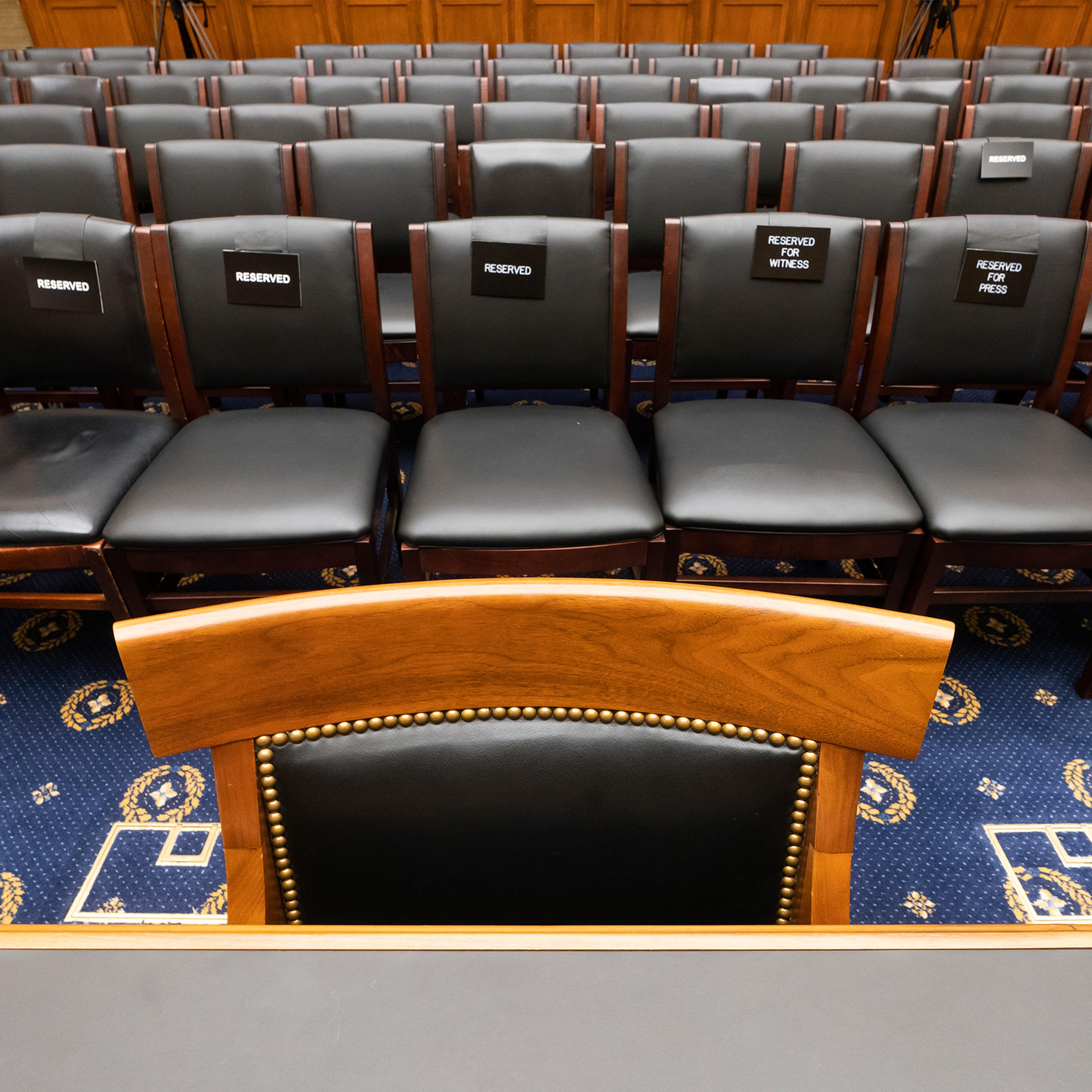 The House Judiciary Committee’s empty witness chair has become a symbol of impeachment angst