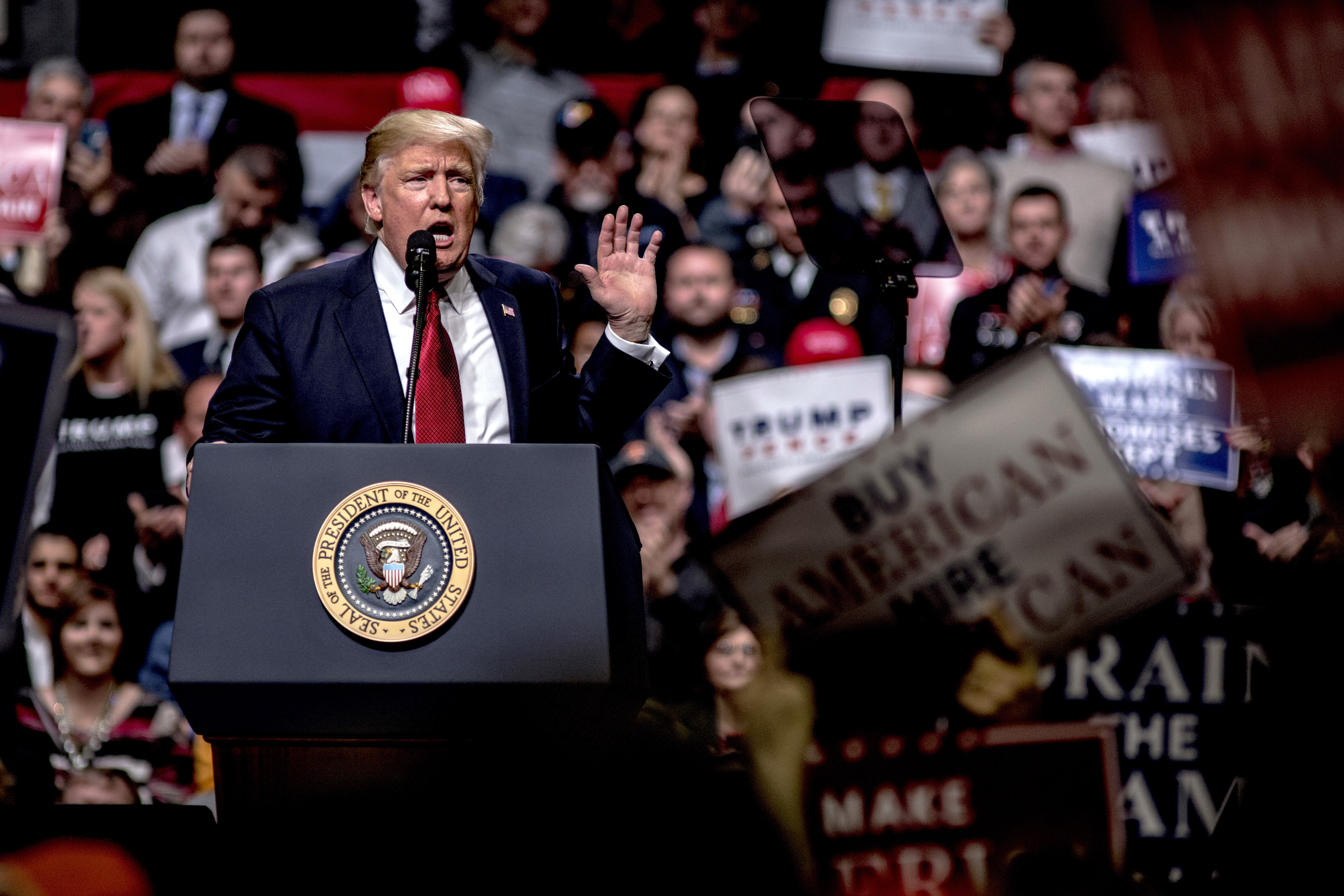 President Trump Holds Rally In Nashville, Tennessee