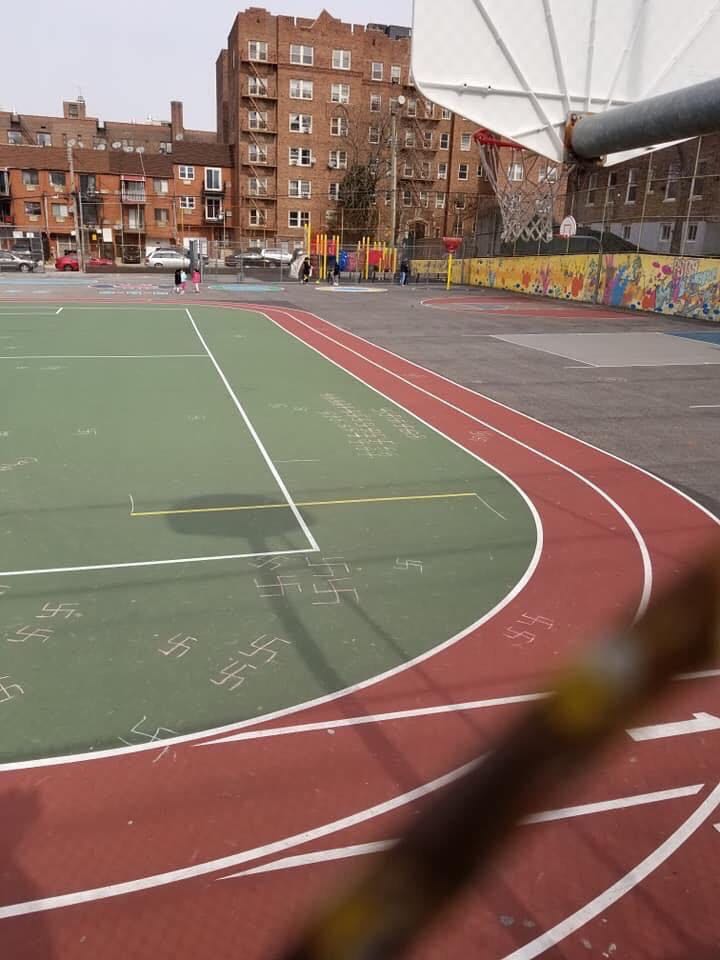 Police have made an arrest in connection to anti-semitic graffiti posted throughout a Queens, New York playground. 