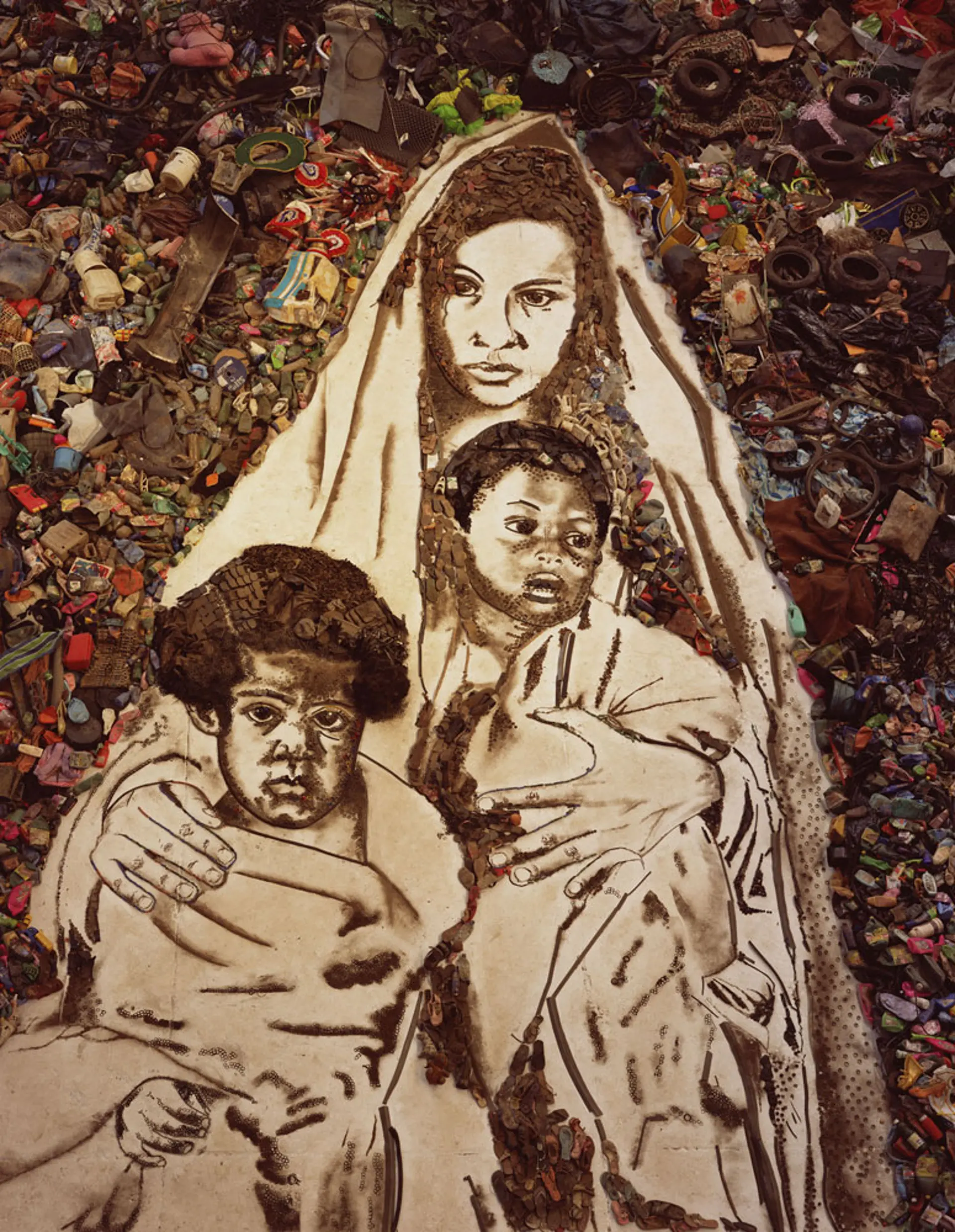 Mother and Children, from the series Pictures of Garbage