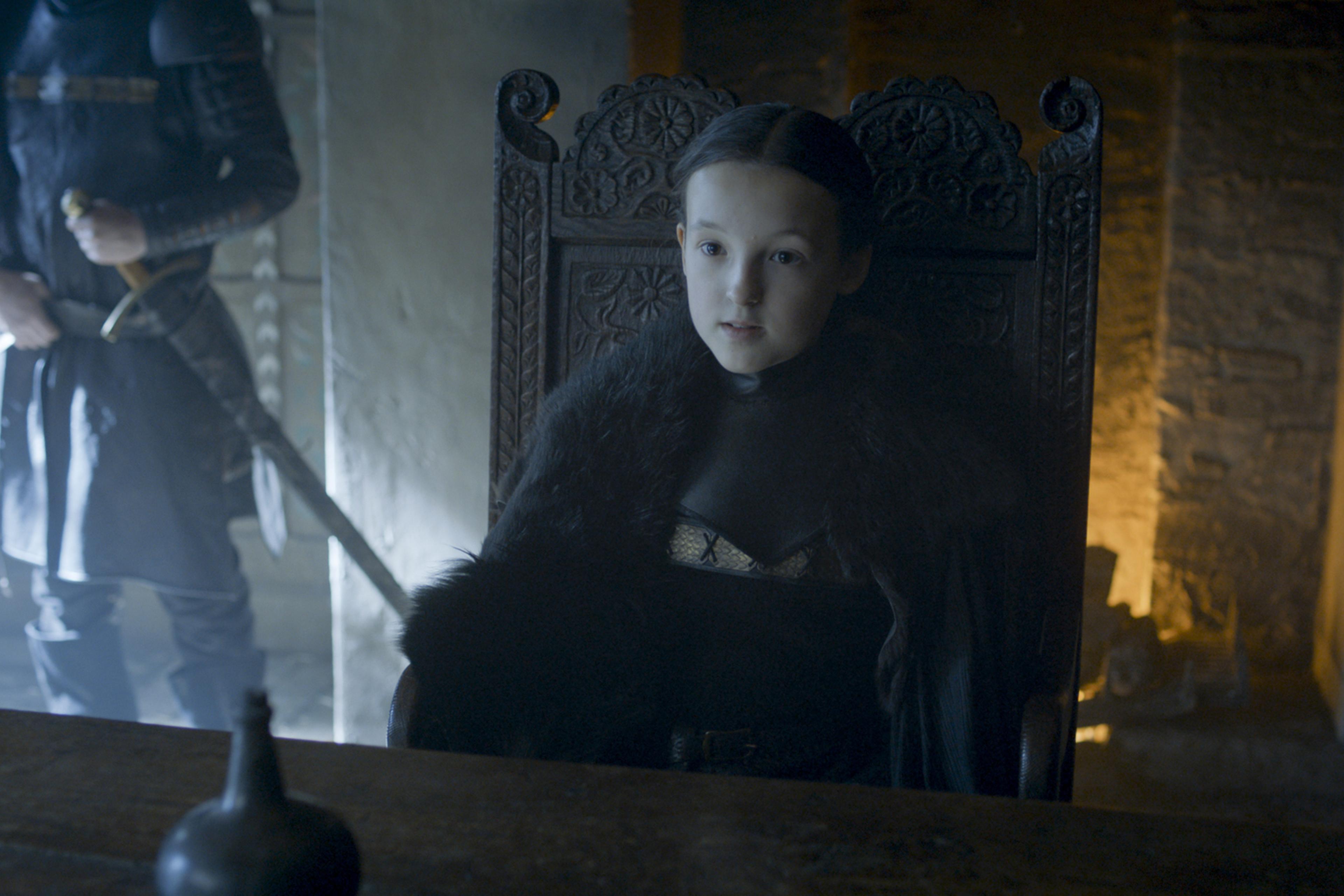 Bella Ramsey as Lyanna Mormont in HBO's Game of Thrones