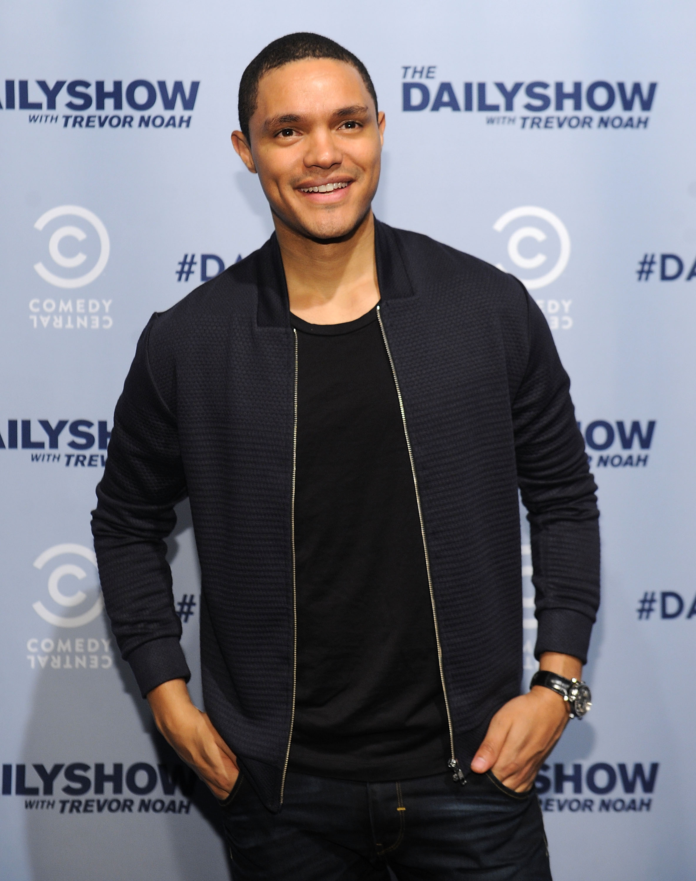 Trevor Noah attends Comedy Central's The Daily Show With Trevor Noah Premiere Party Event in New York City on Oct. 22, 2015. 