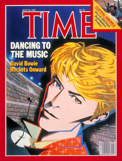 David Bowie on the cover of TIME,  July 18, 1983 
