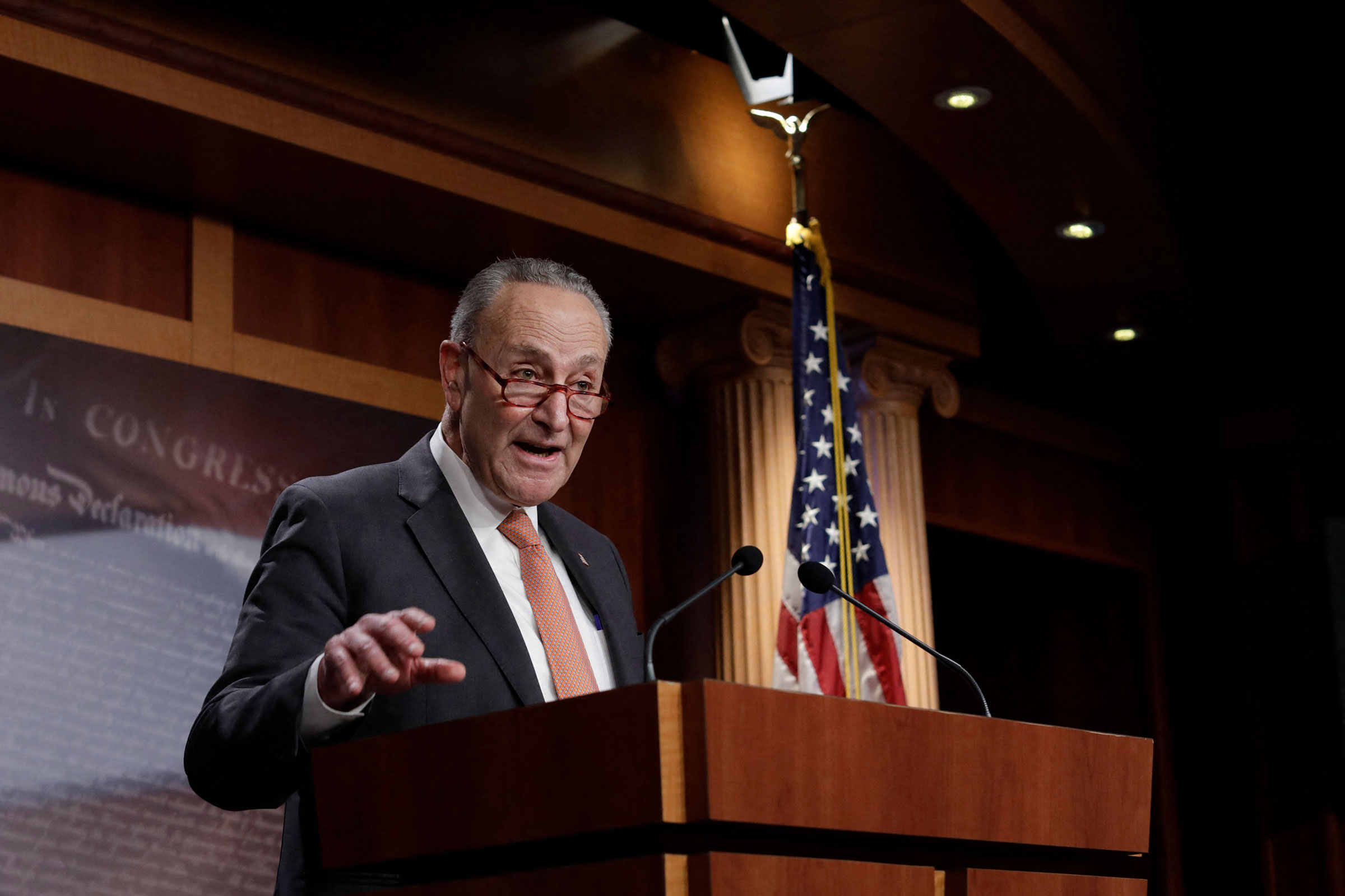 Chuck Schumer press conference - Washington