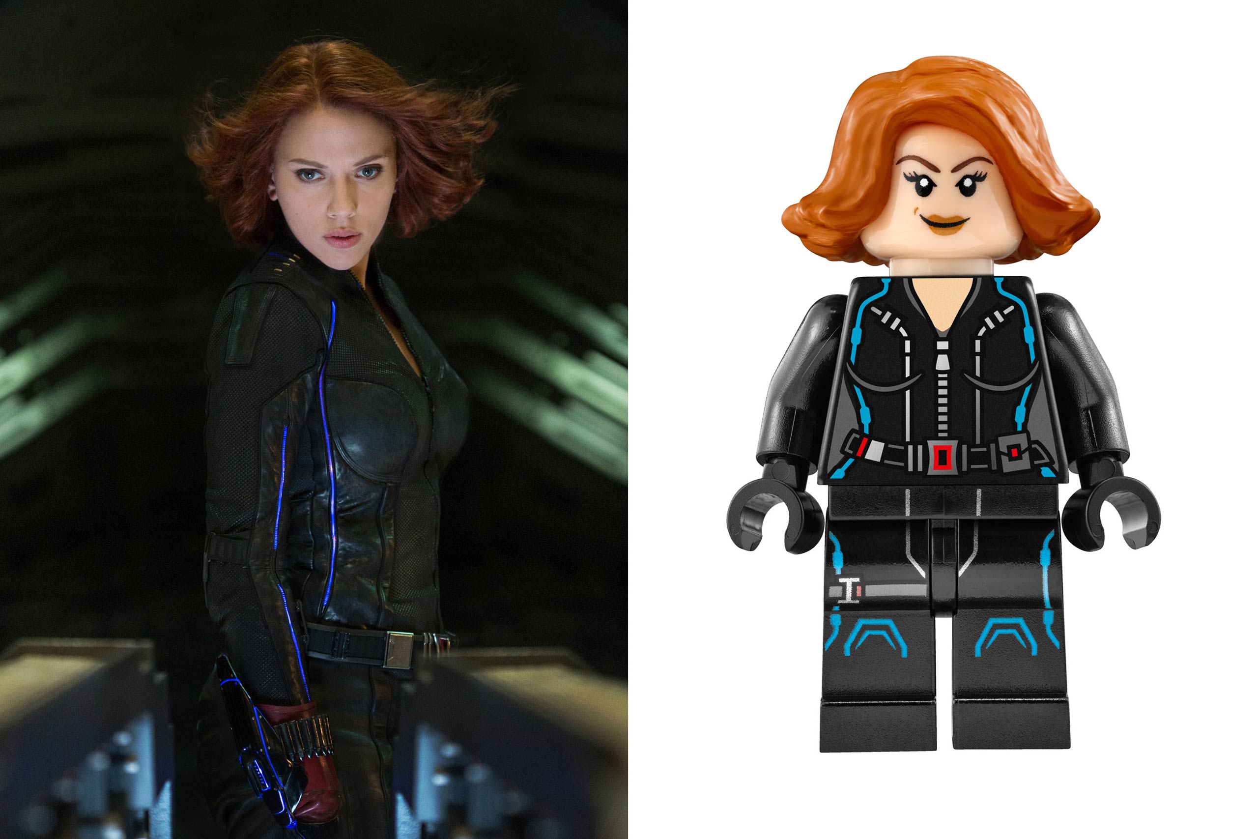 celebrities, lego, jurassic world, avengers, marvel, chris pratt, chris evans, robert downey jr., scarlett johansson
