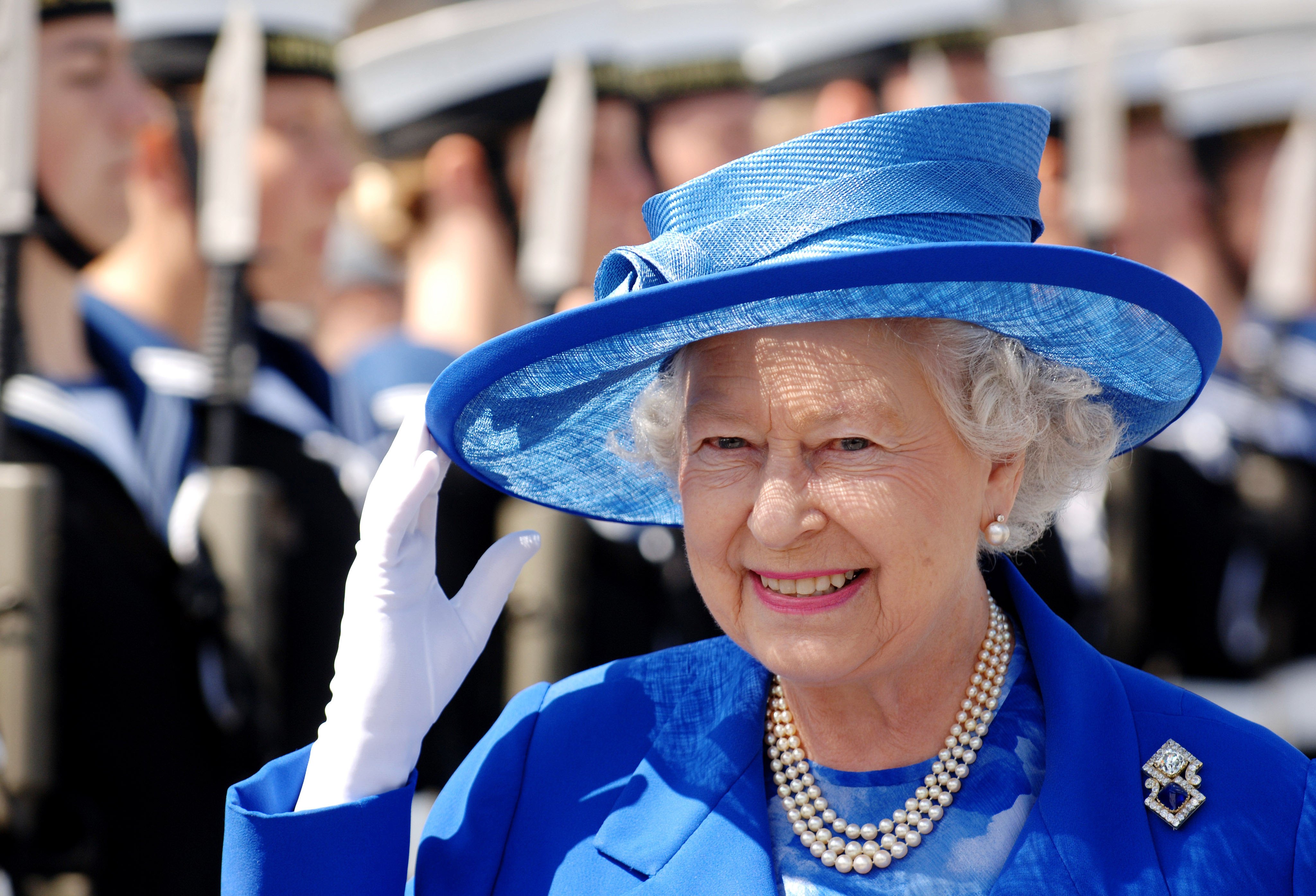Queen Elizabeth II Visits HMS Albion