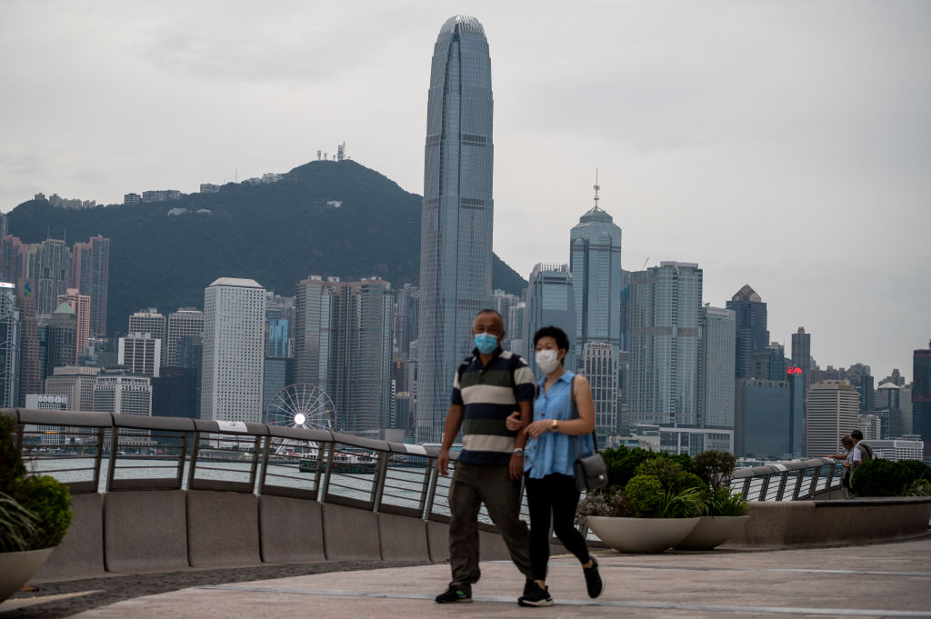 People Wearing Masks in Hong Kong