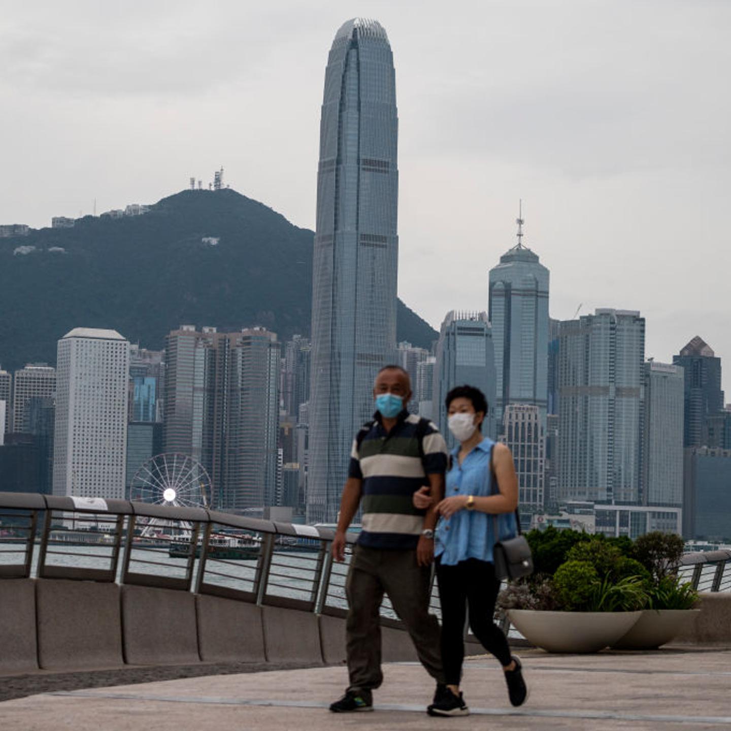 People Wearing Masks in Hong Kong