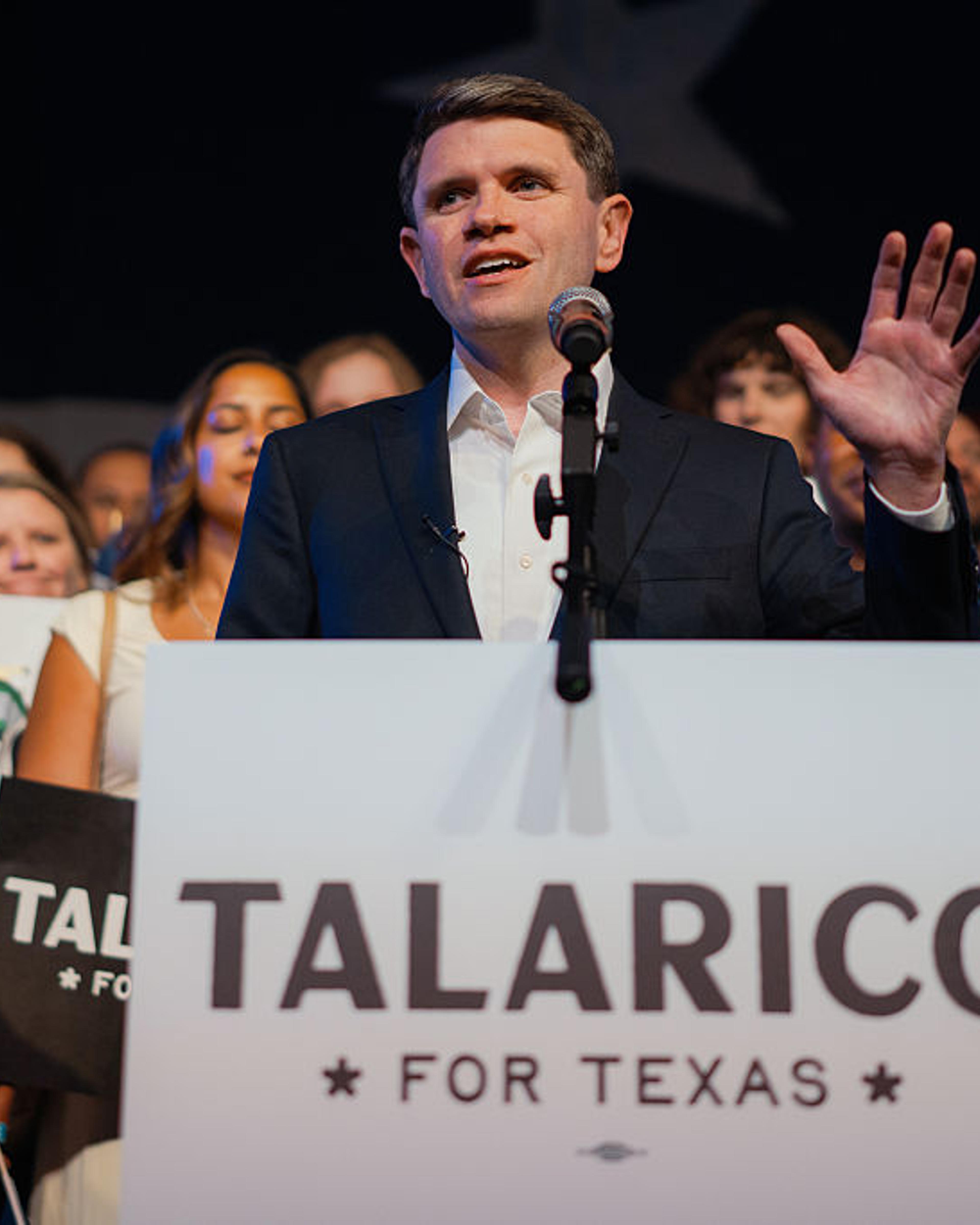 Texas State Representative Talarico Holds Primary Election Night Event