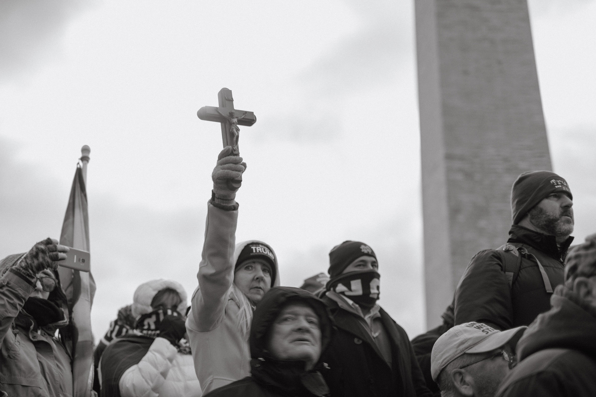 **TEST TO NOT USE**Washington DC - January 6, 2021: Supporters of President Donald Trump are seen during a protest rally calling for the decertification of Electoral College votes claiming a conspiracy theory, that has been debunked, that the general pre