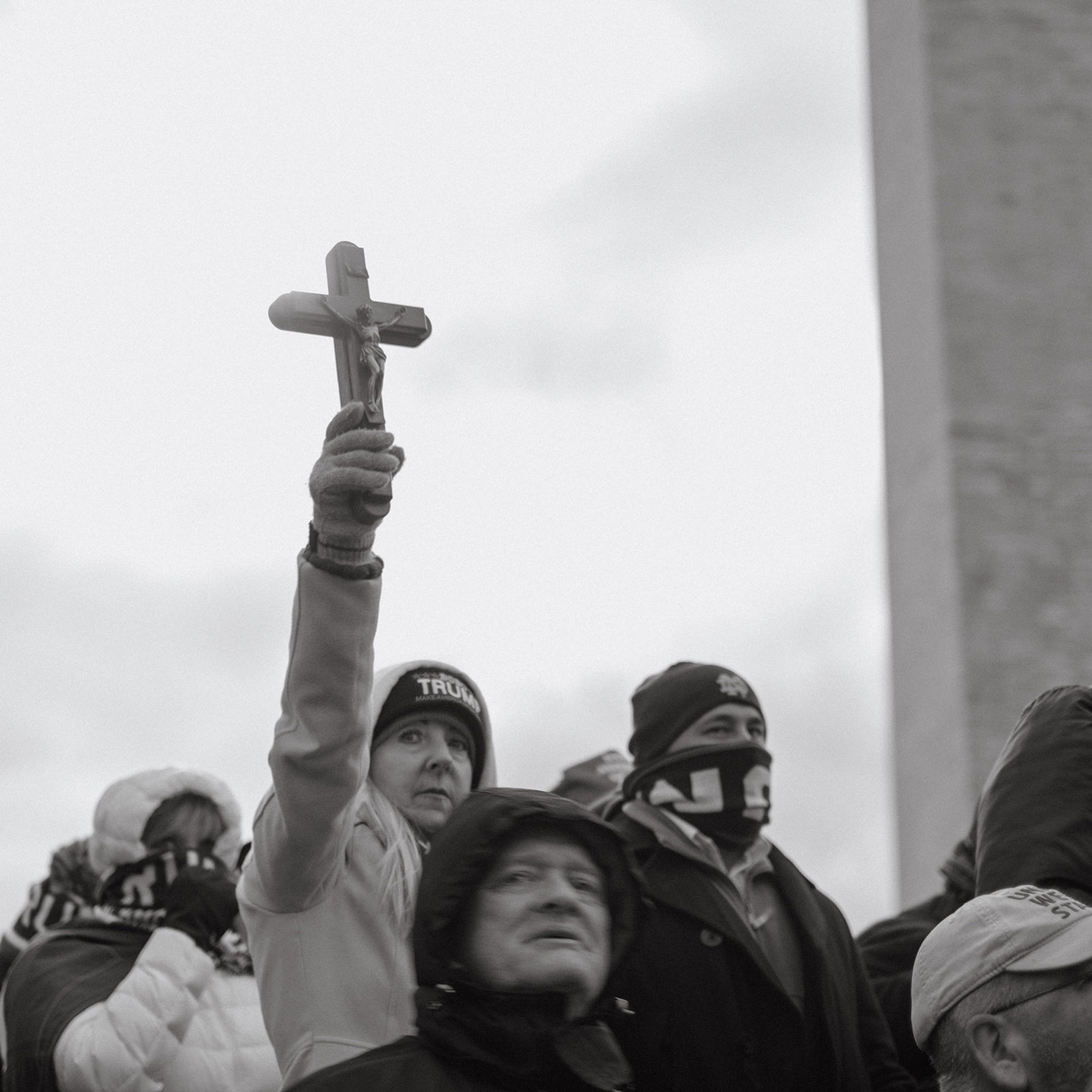 **TEST TO NOT USE**Washington DC - January 6, 2021: Supporters of President Donald Trump are seen during a protest rally calling for the decertification of Electoral College votes claiming a conspiracy theory, that has been debunked, that the general pre