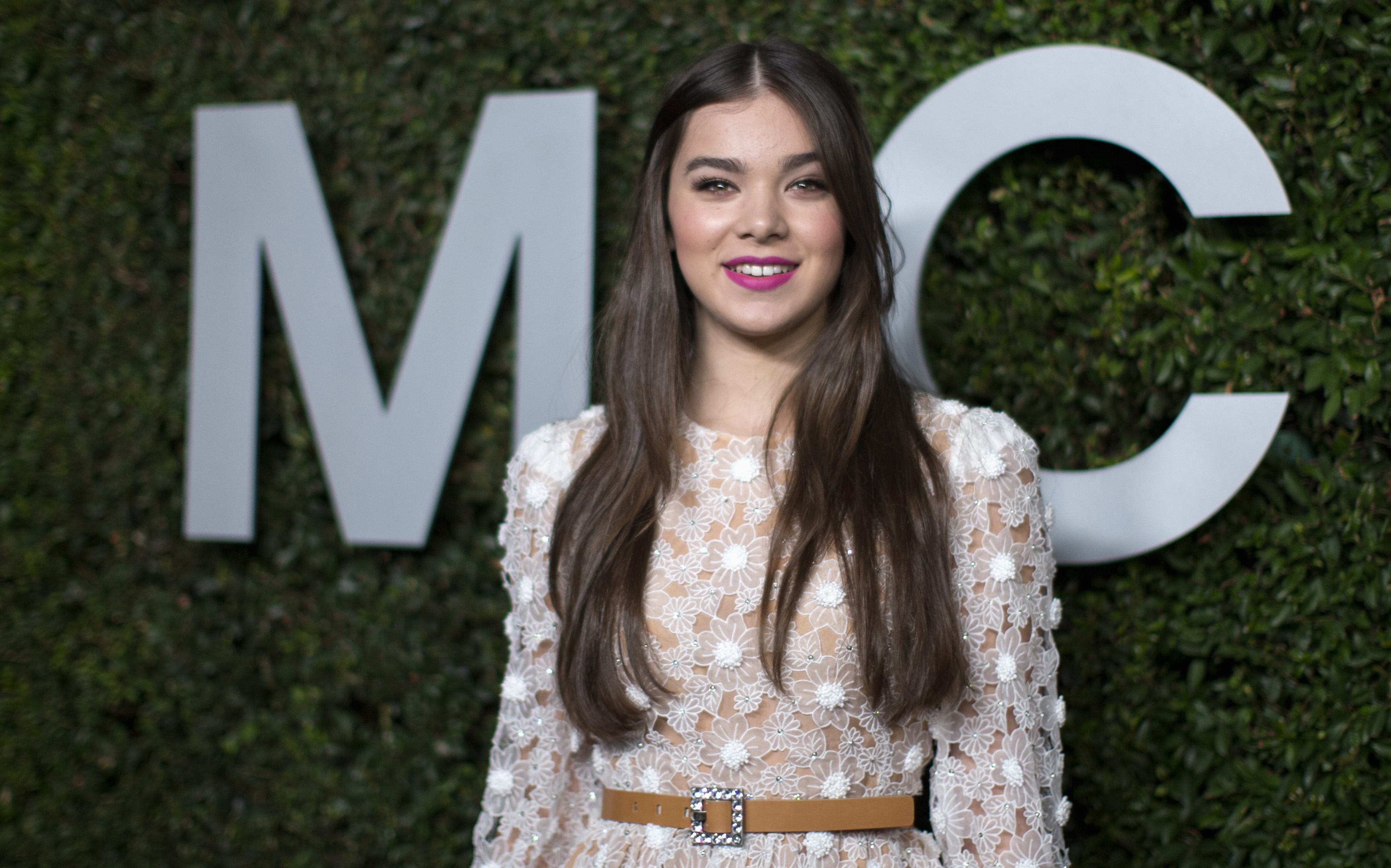 Actress Steinfeld poses at a launch dinner for Claiborne Swanson Frank's photo book "Young Hollywood" with a foreword by fashion designer Michael Kors in Beverly Hills