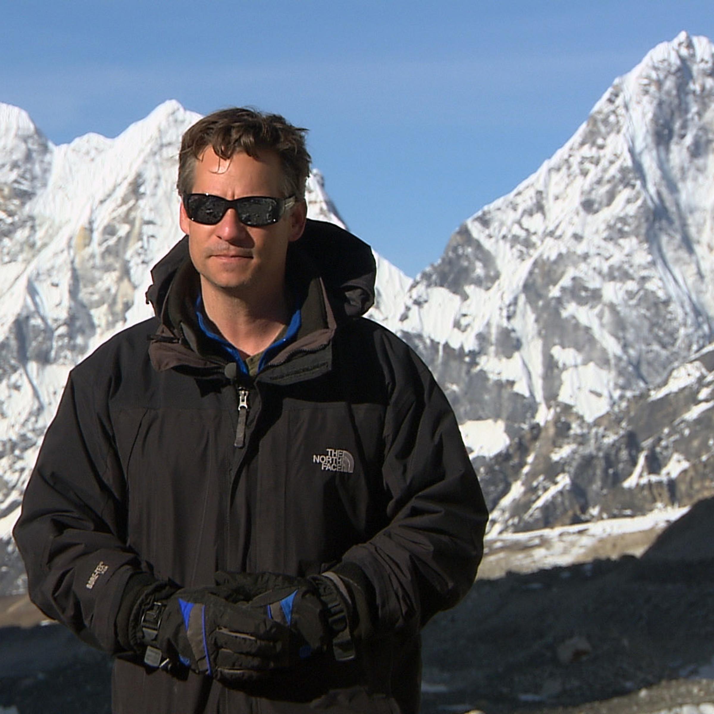 Richard Engel at Everest Base Camp.