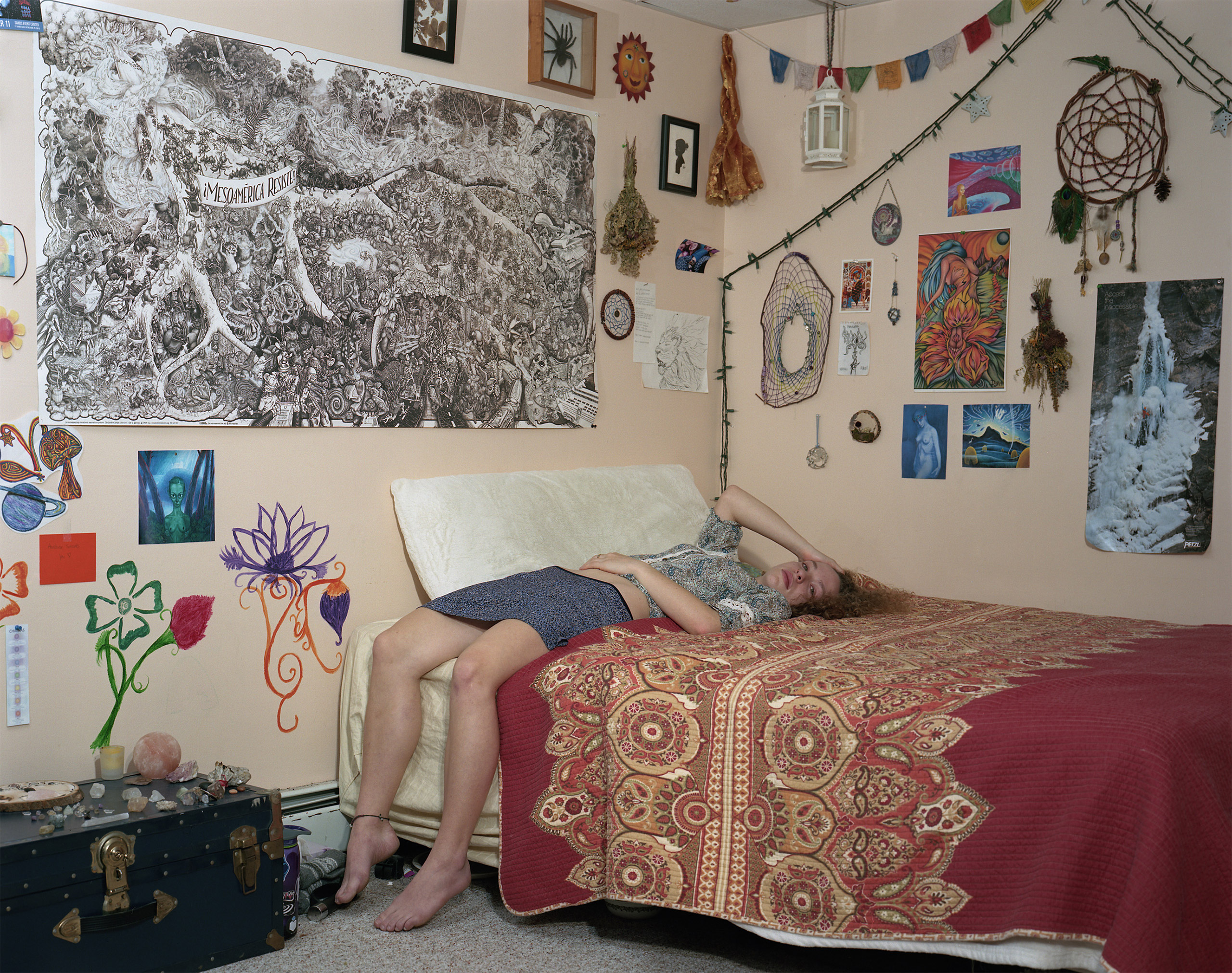 Phoebe Gariepy, 17, appears in her bedroom at home in Arundel, ME on January 10, 2016.