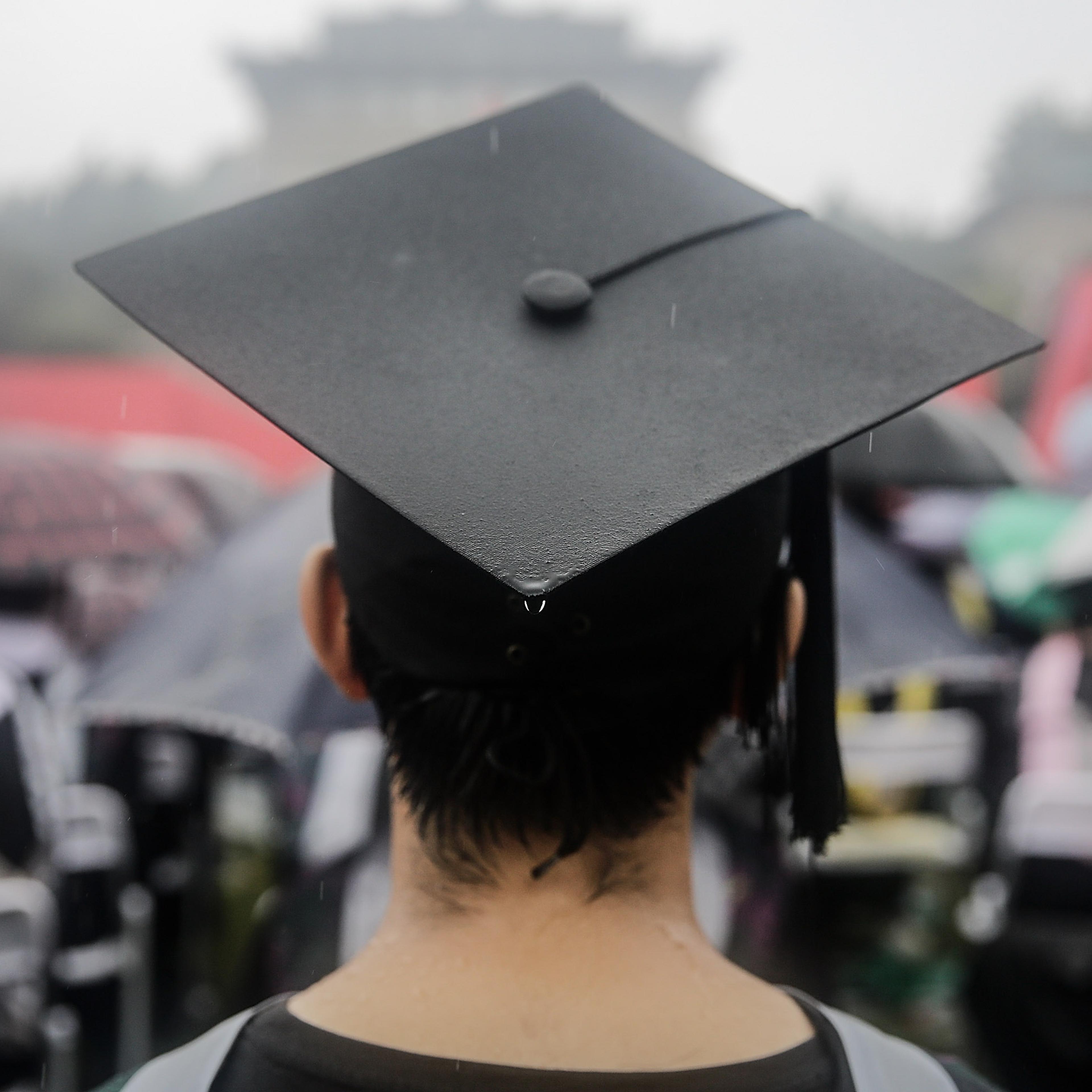 Thousands Of Chinese College Students Take Part In The Graduation Ceremony
