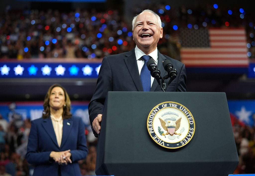 Kamala Harris And Running Mate Tim Walz Make First Appearance Together In Philadelphia