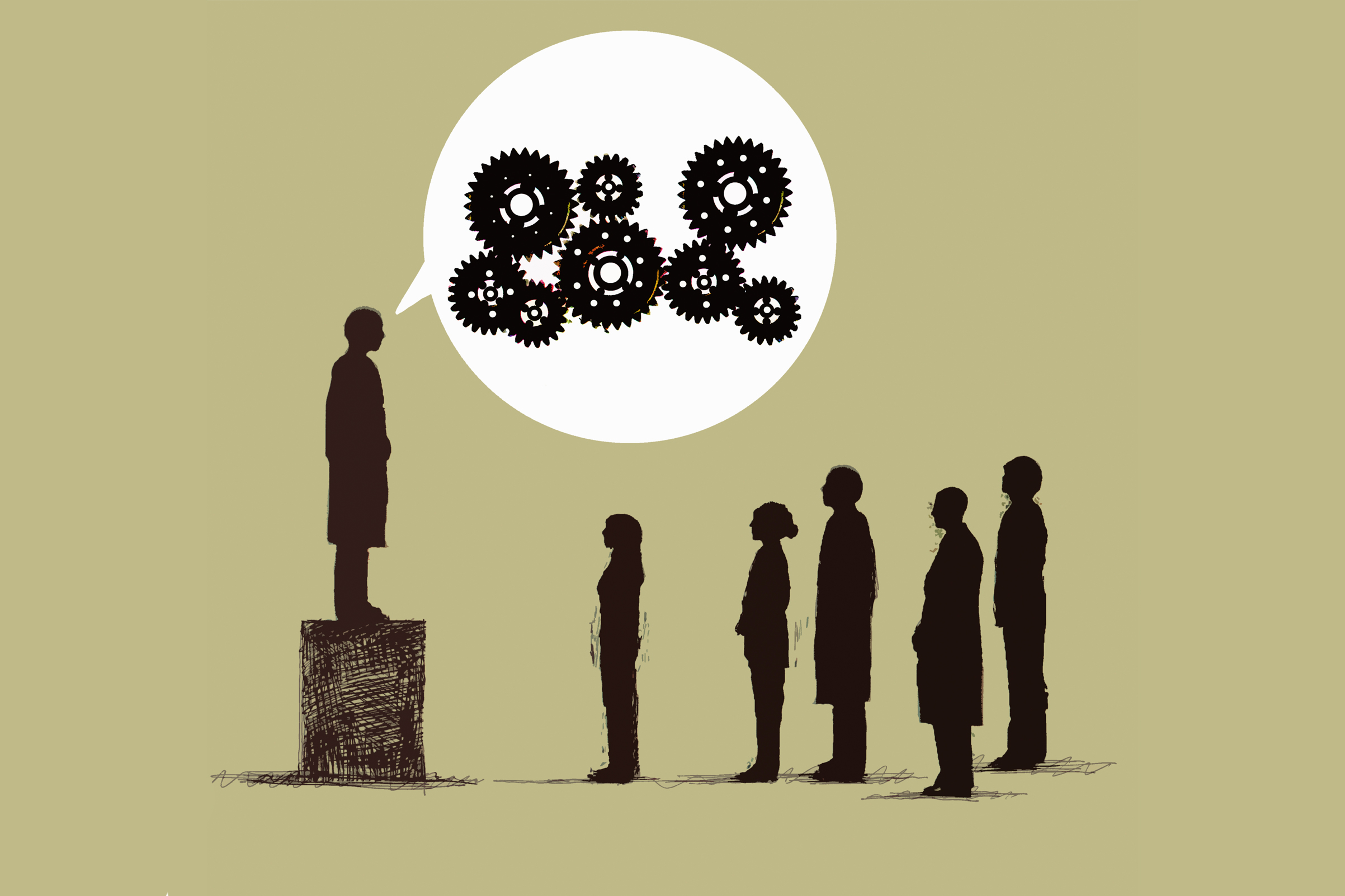 Man talking to audience