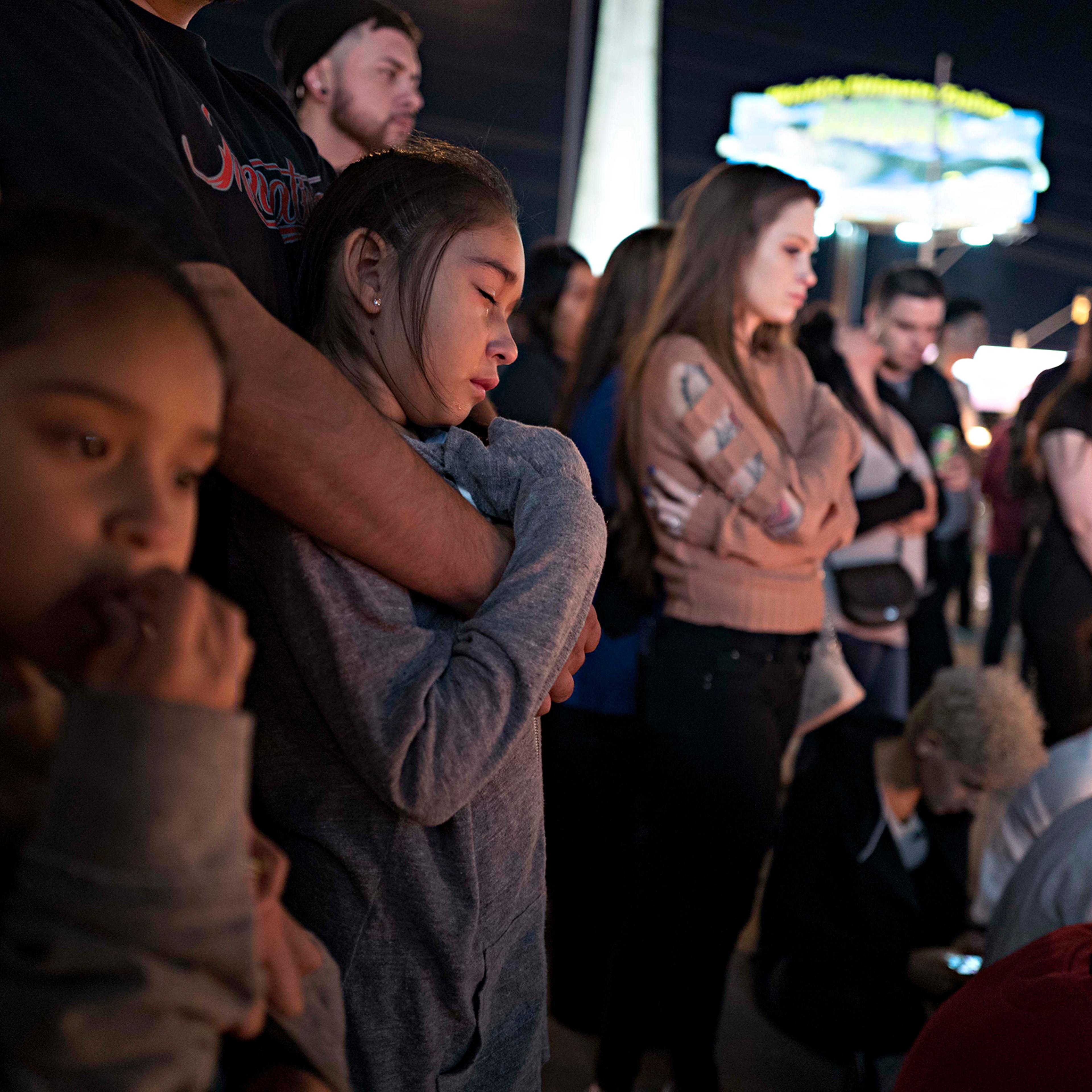 A street vigil held at Las Vegas Boulevard and Sahara Avenue, October 2, 2017. photograph by Matt Stuart—Magnum for TIME