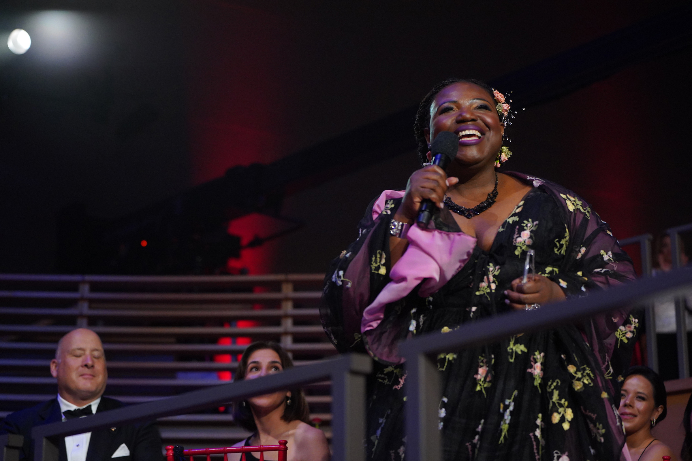 Tracie D. Hall speaks onstage at 2023 TIME100 Gala