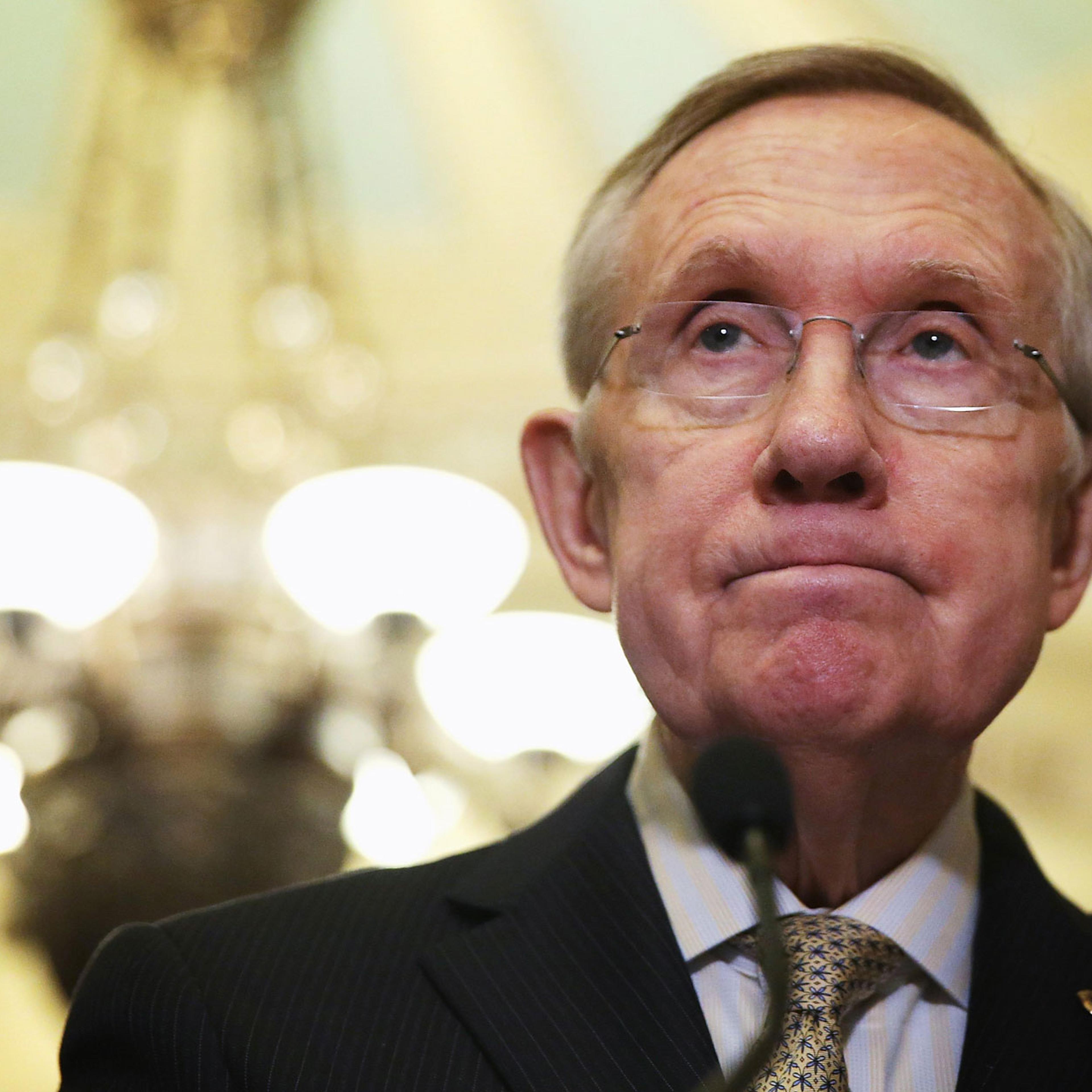 Senate Democrats Speak To The Media After Their Weekly Policy Luncheon