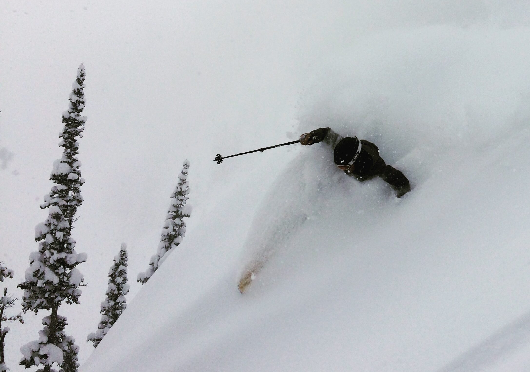 Jesse Bryant skiing at JHMR, in Jackson, Wyoming.