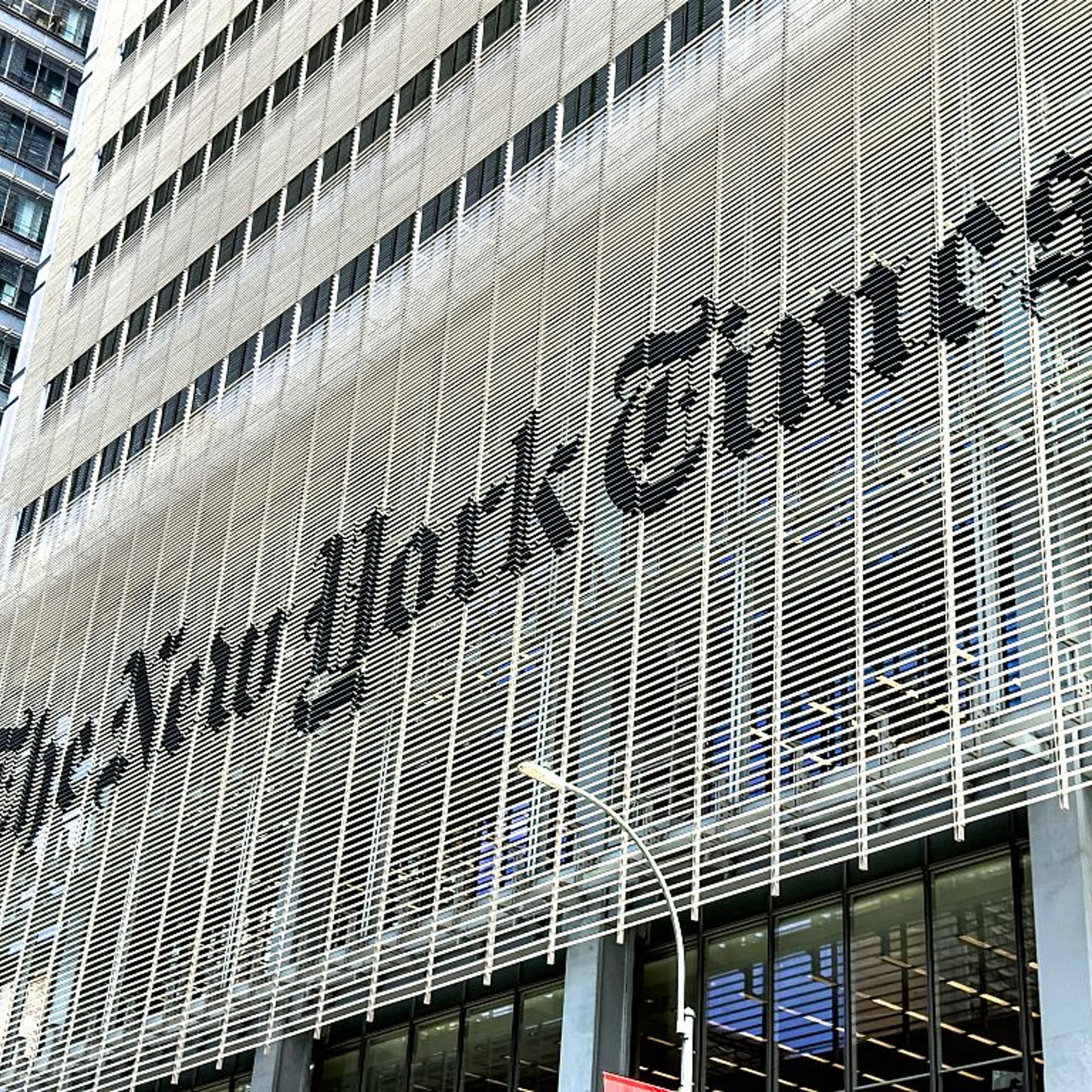 The New York Times Building, in Manhattan, New York.