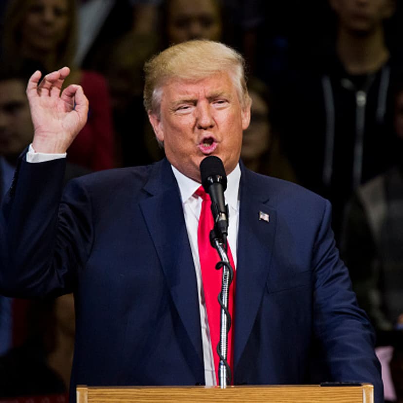 Republican presidential nominee Donald Trump speaks during a rally at Mohegan Sun Arena in Wilkes-Barre, Pennsylvania on October 10, 2016.