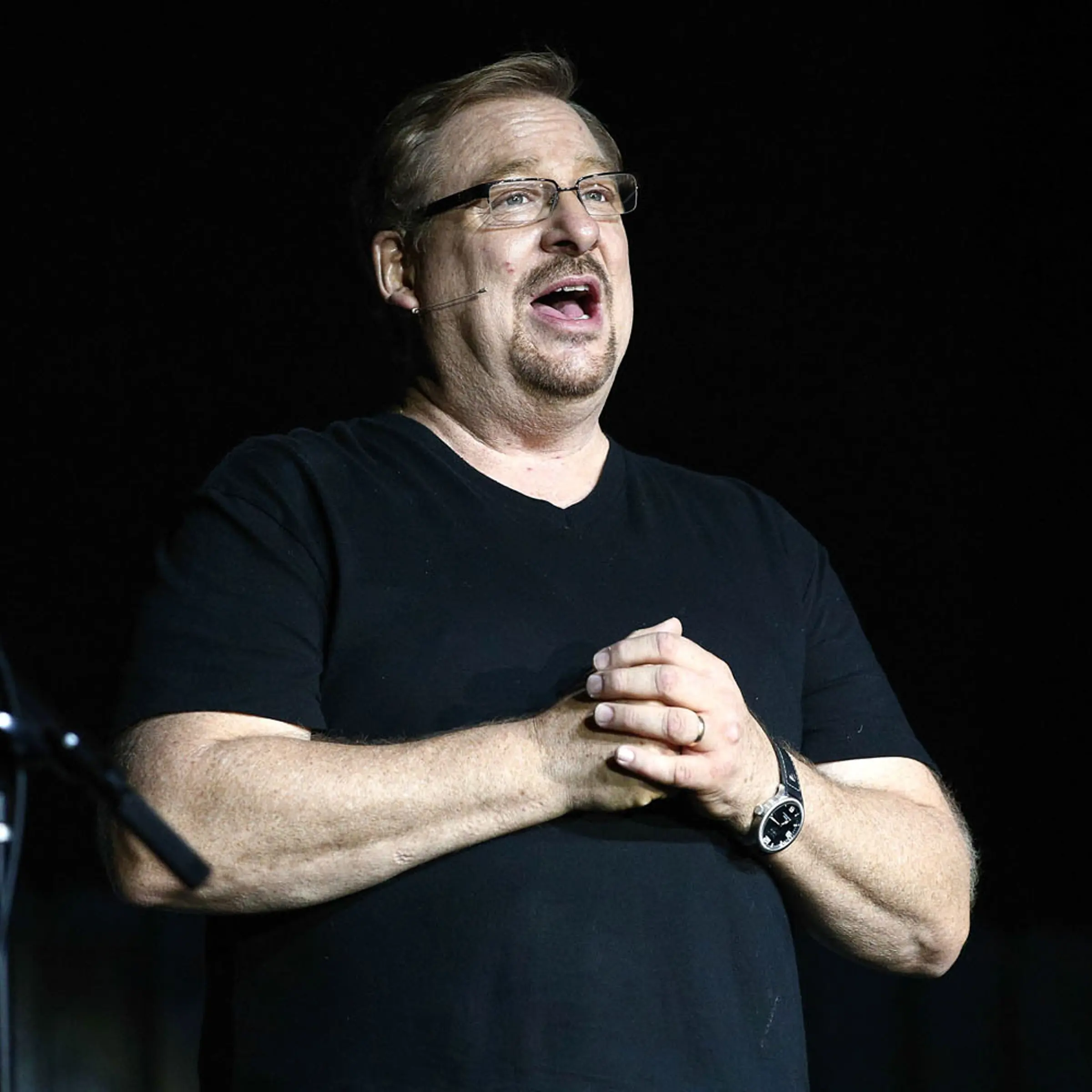 Pastor Rick Warren speaks onstage at 'The Bible: SON OF GOD Tour 2014' Kick-Off at Saddleback Church on March 20, 2014 in Lake Forest, Calif.