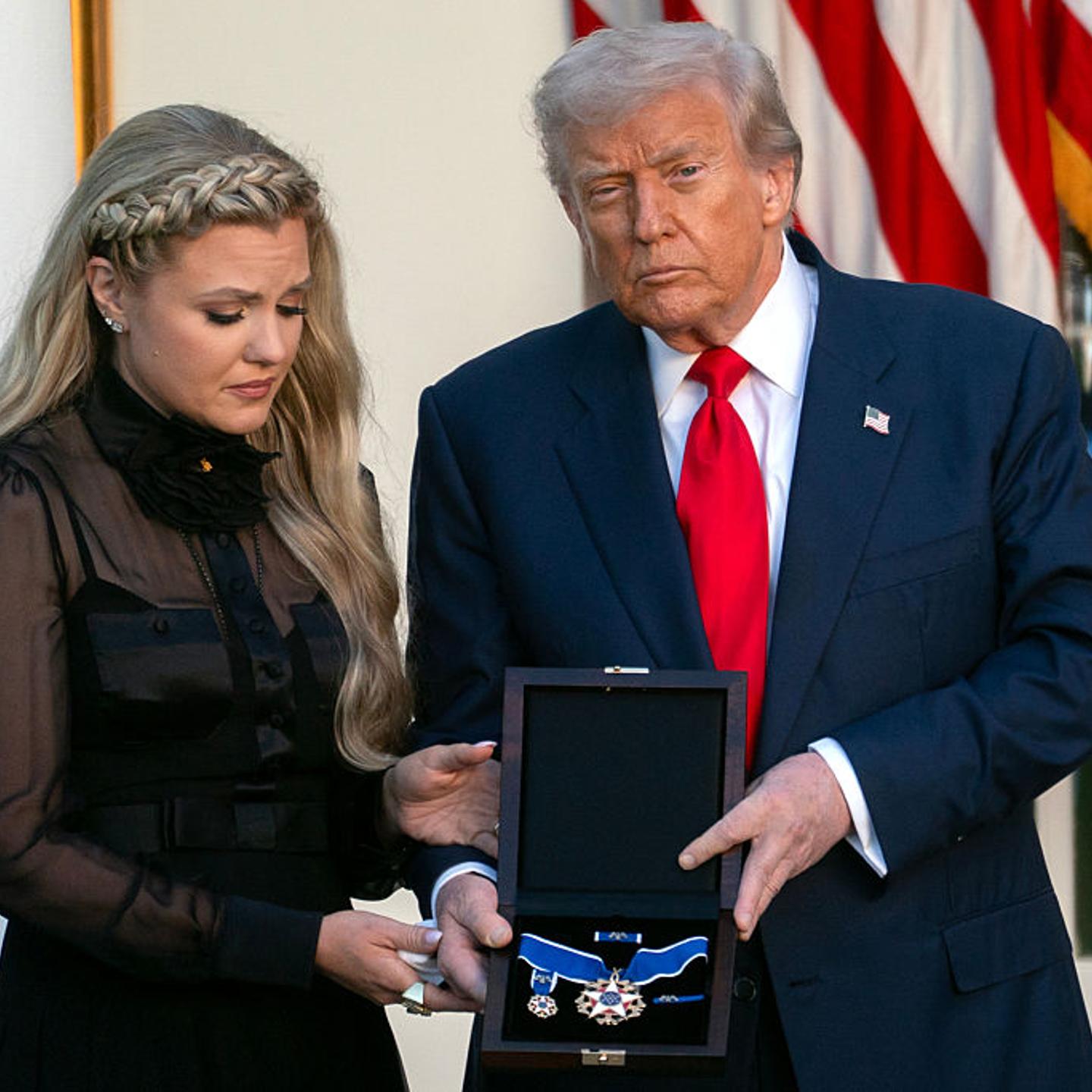 Trump Assails Violence From Left, Awards Kirk Medal Of Freedom