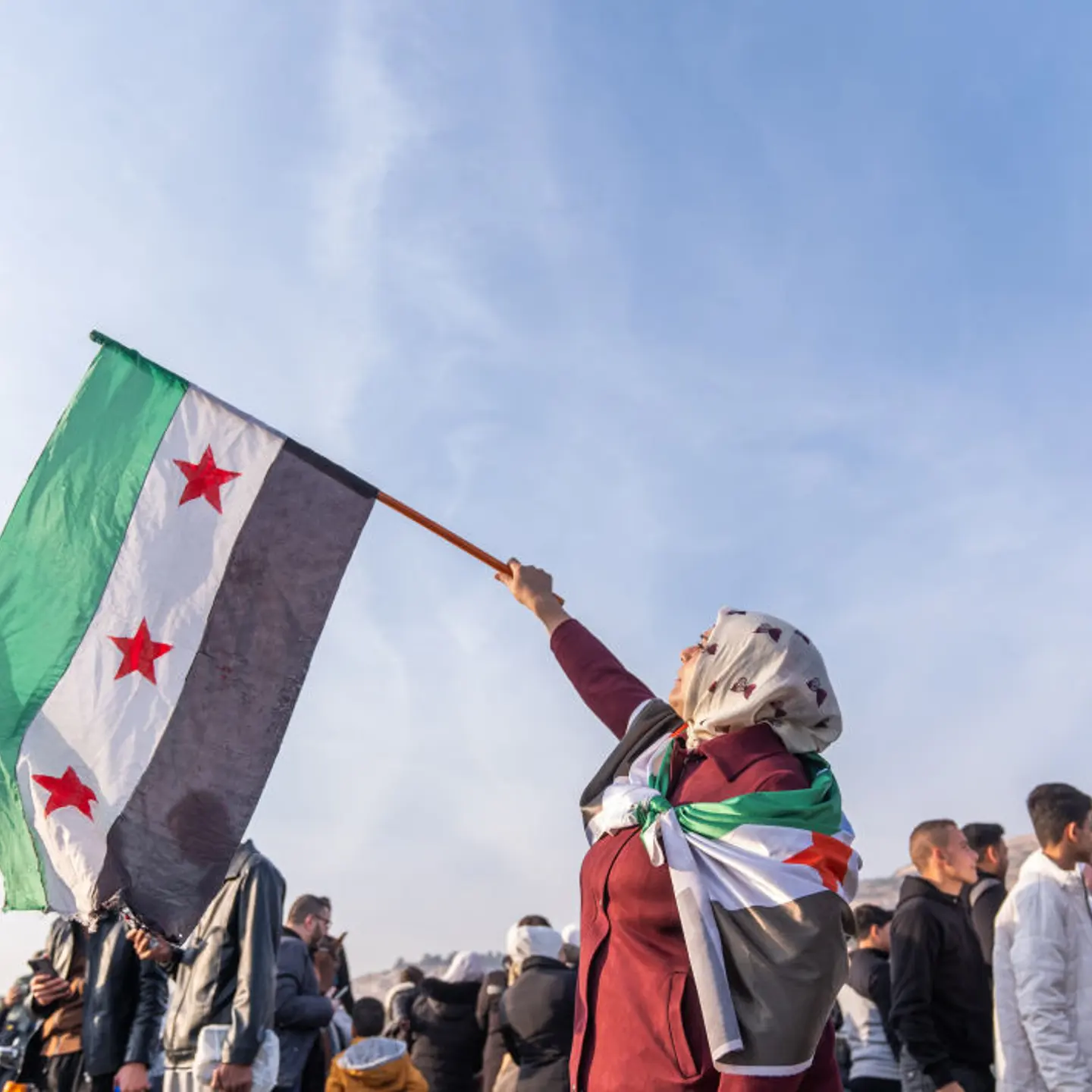 Syrians in Damascus celebrate overthrow of 61-year Baath Party rule