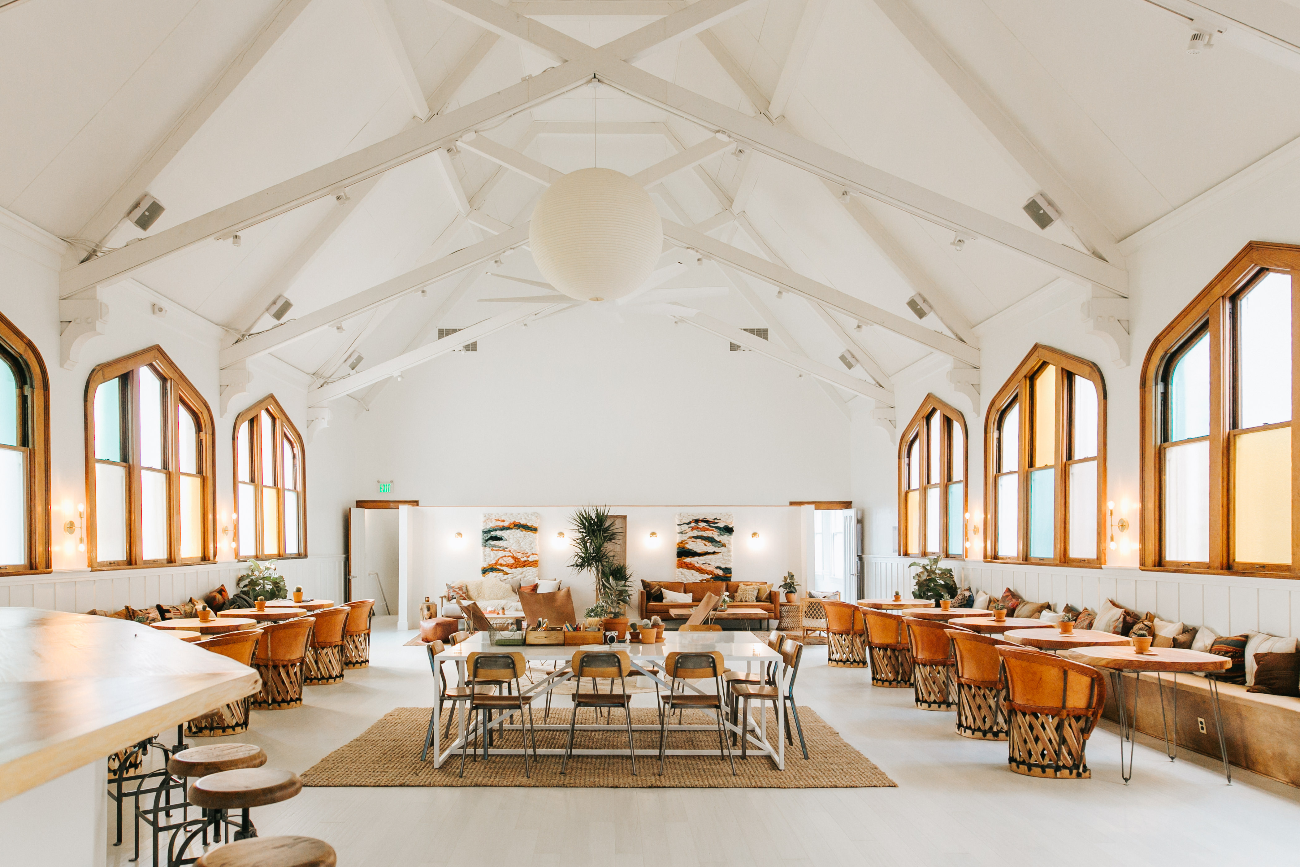 The Assembly, a new women-only club in San Francisco, is set up in a building that was once a Greek church. 