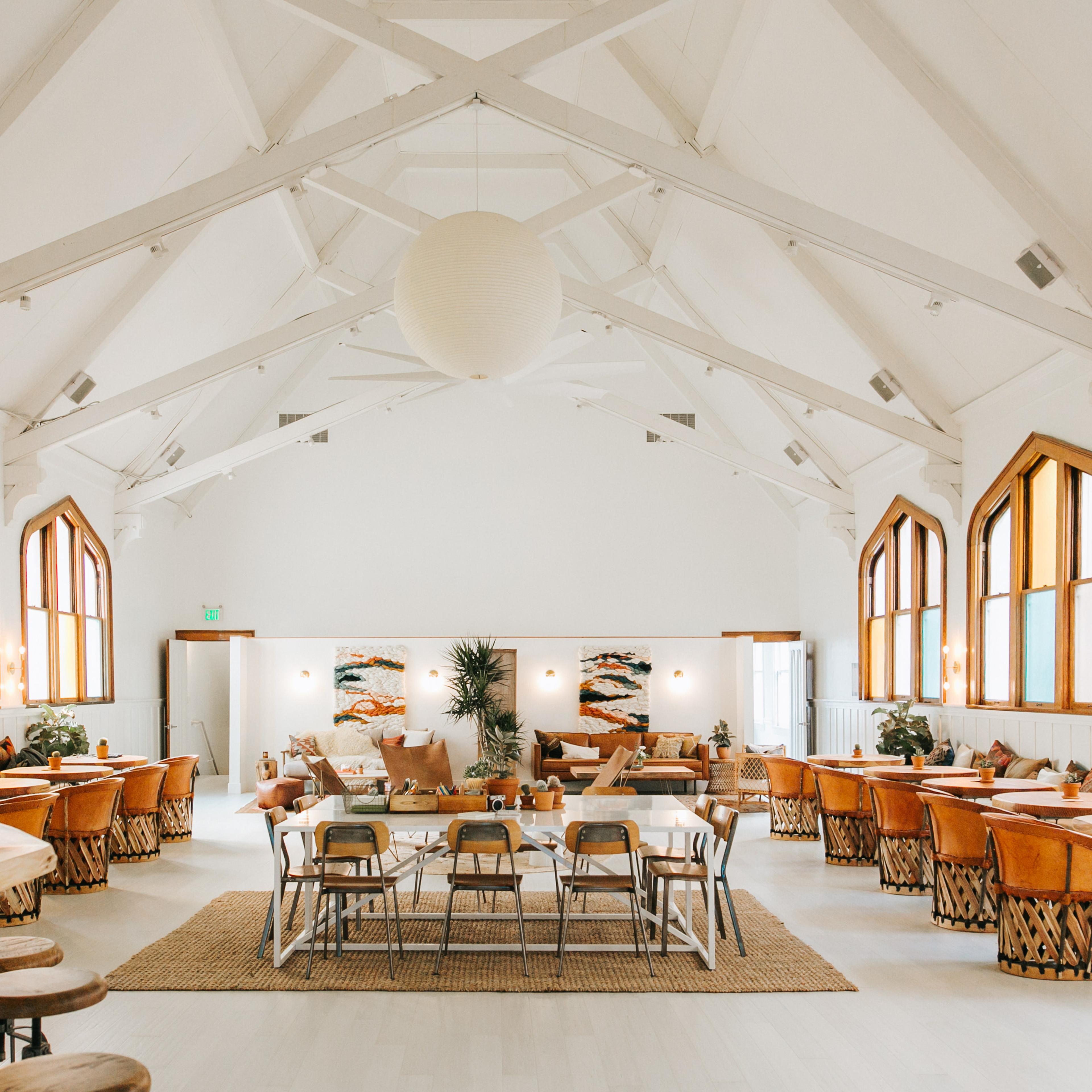 The Assembly, a new women-only club in San Francisco, is set up in a building that was once a Greek church.