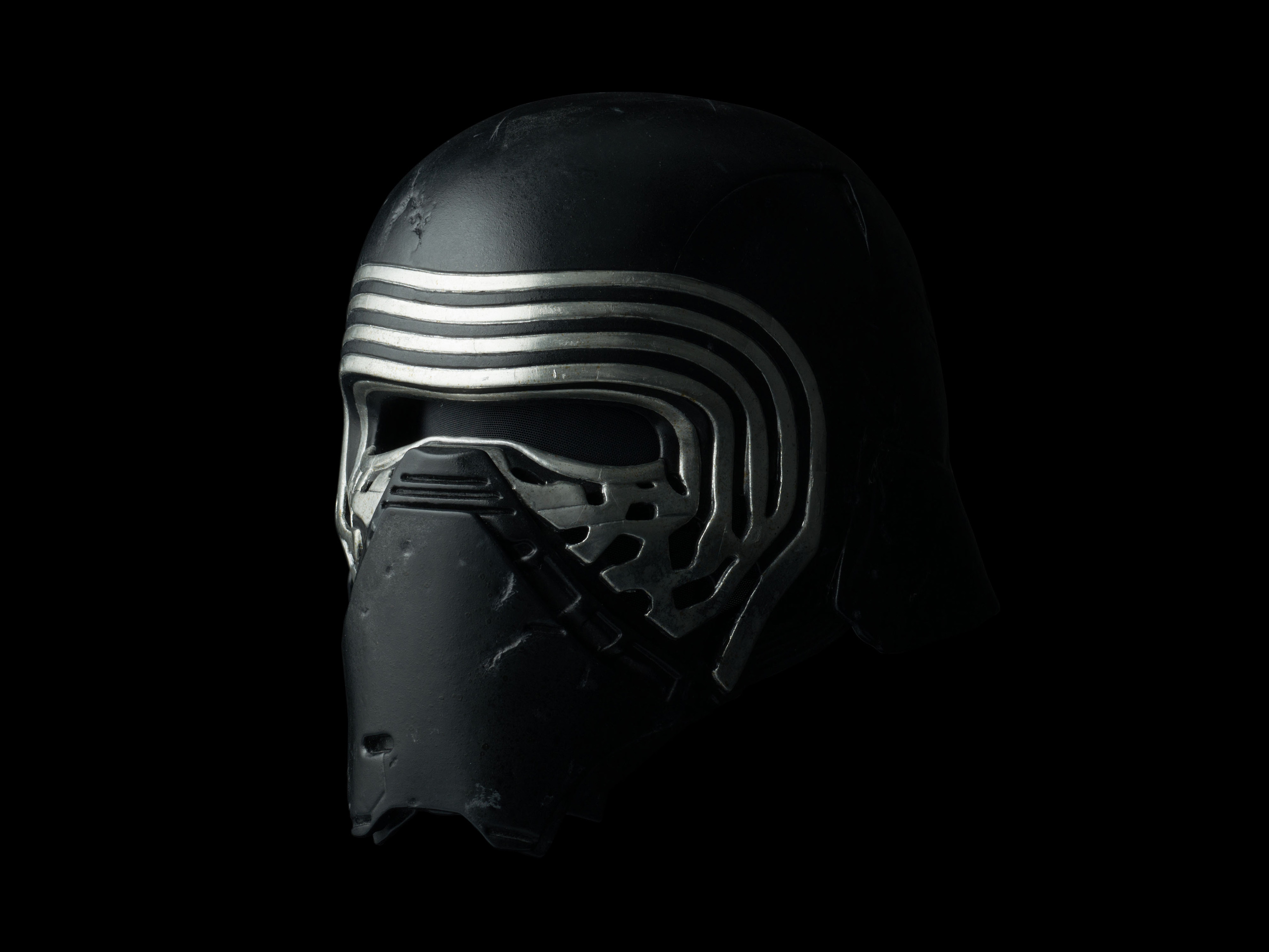 A replica of Kylo Ren's helmet.